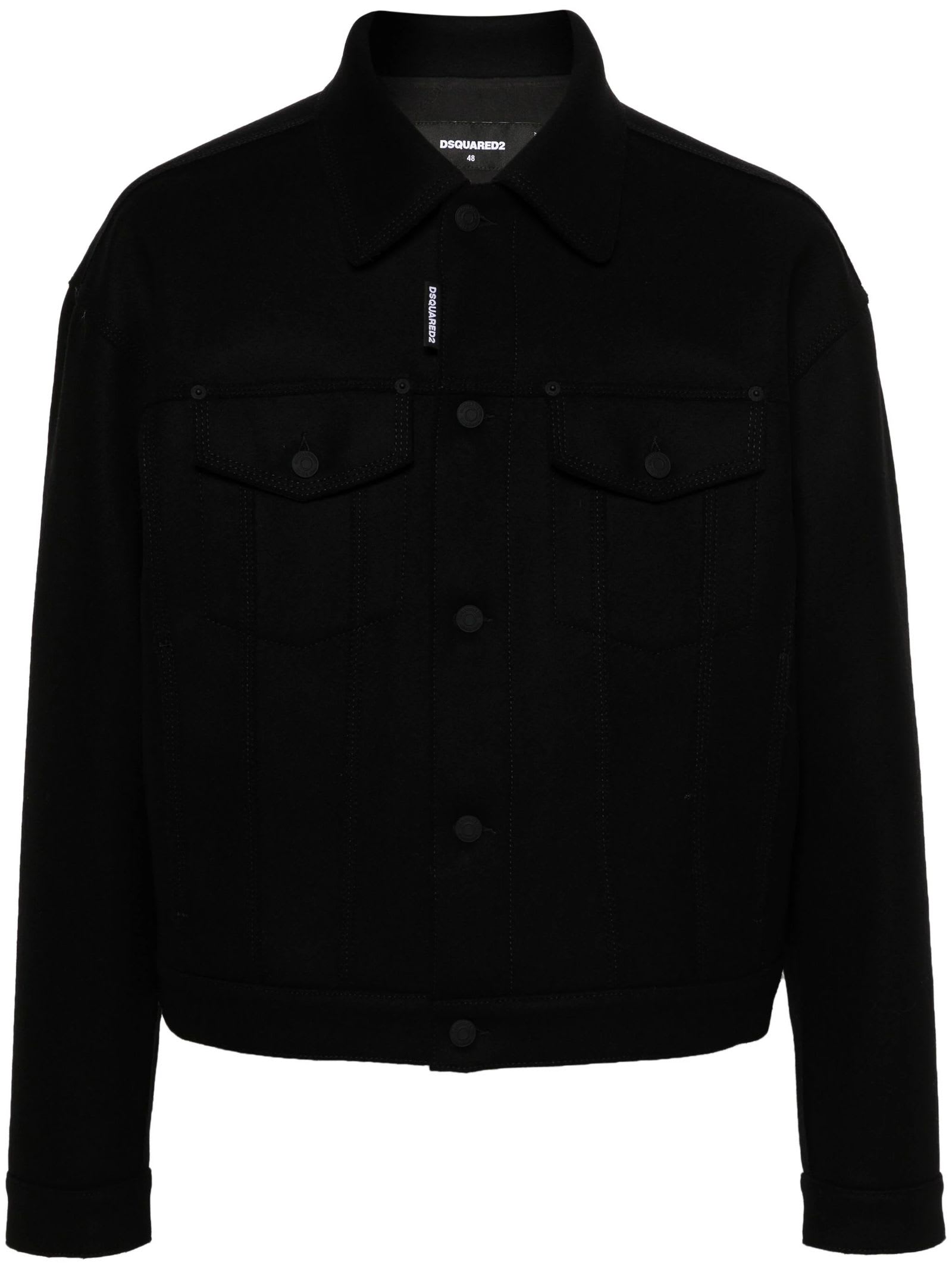 Shop Dsquared2 Coats Black