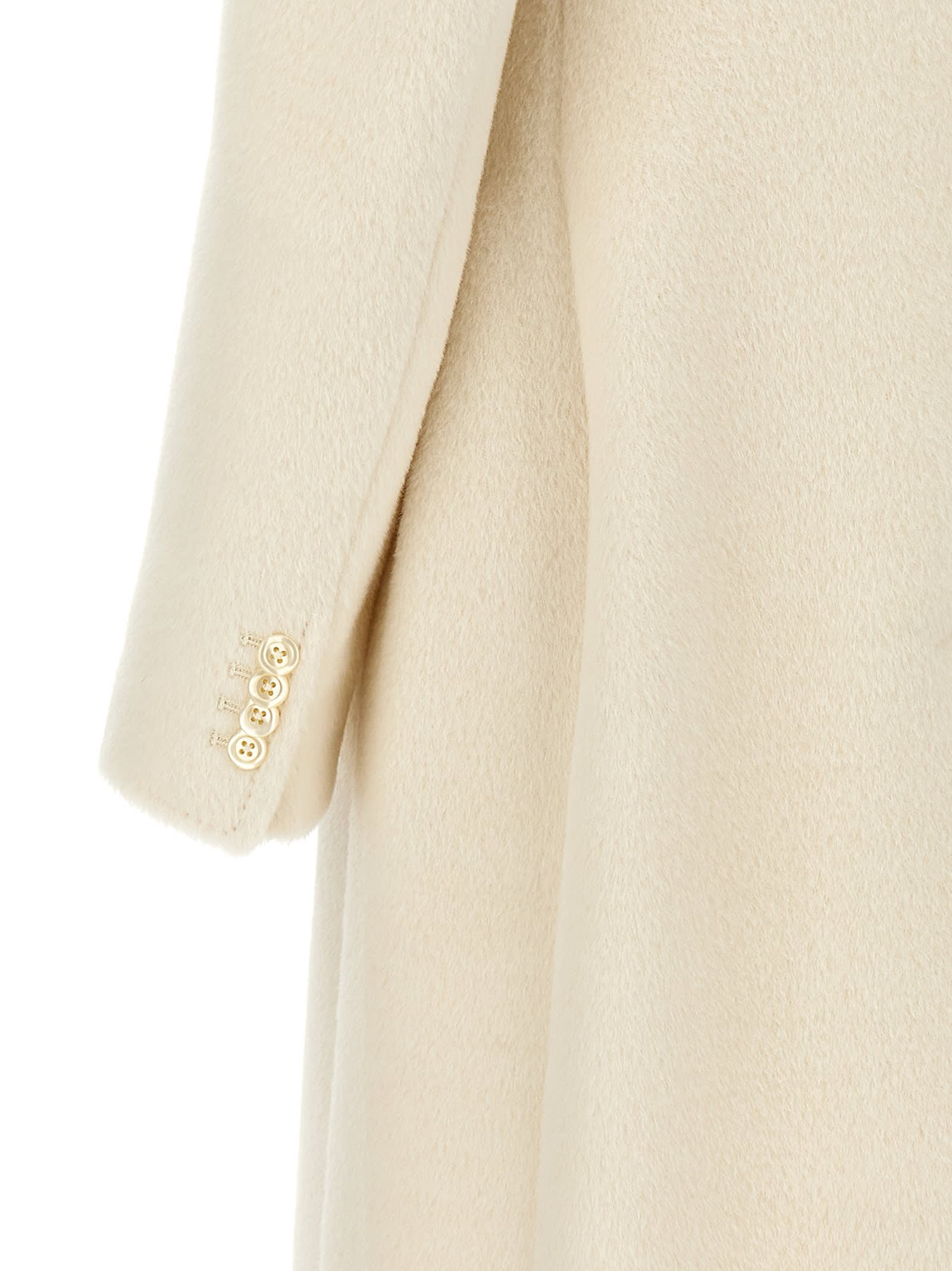 Shop Tagliatore Alpaca Double-breasted Coat In White