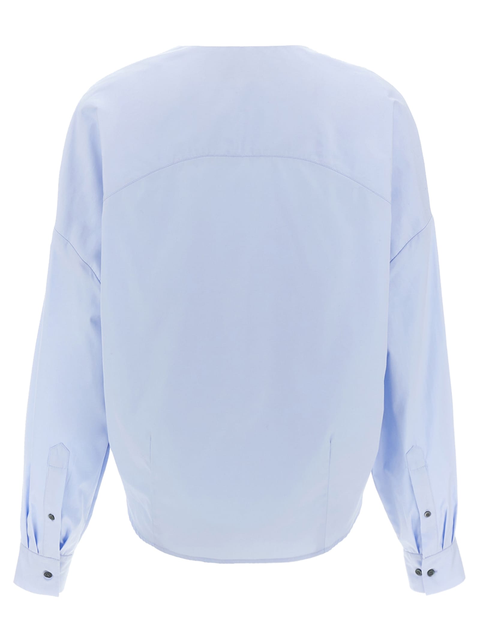 Shop Dries Van Noten Camiel Blouse In Light Blue