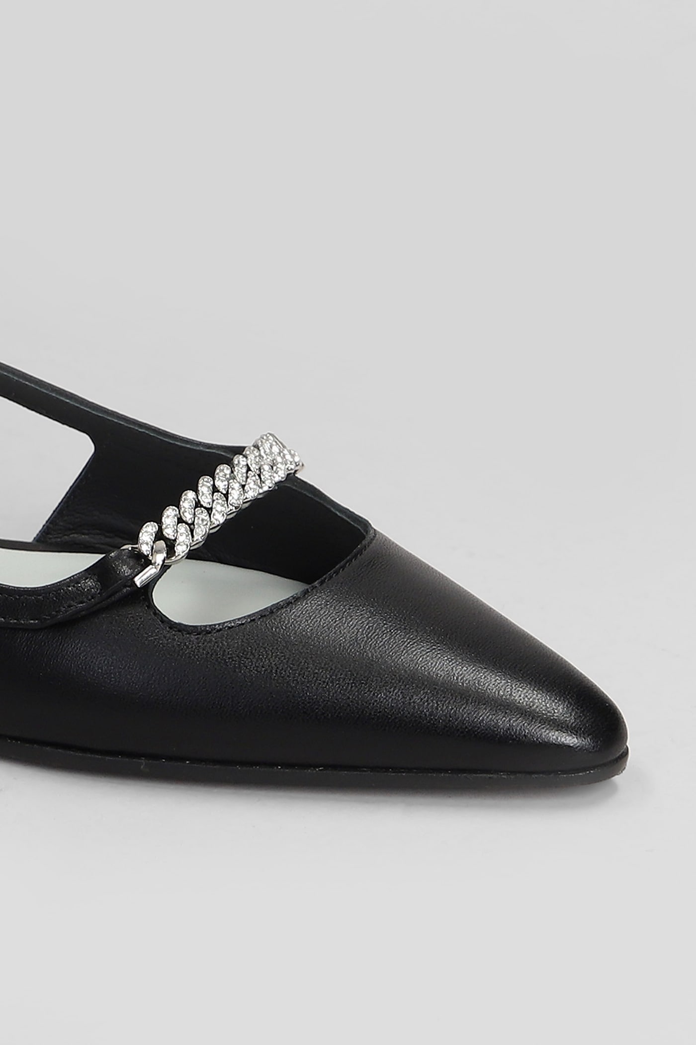 Roberto Festa Floras Ballet Flats In Black Leather In Black