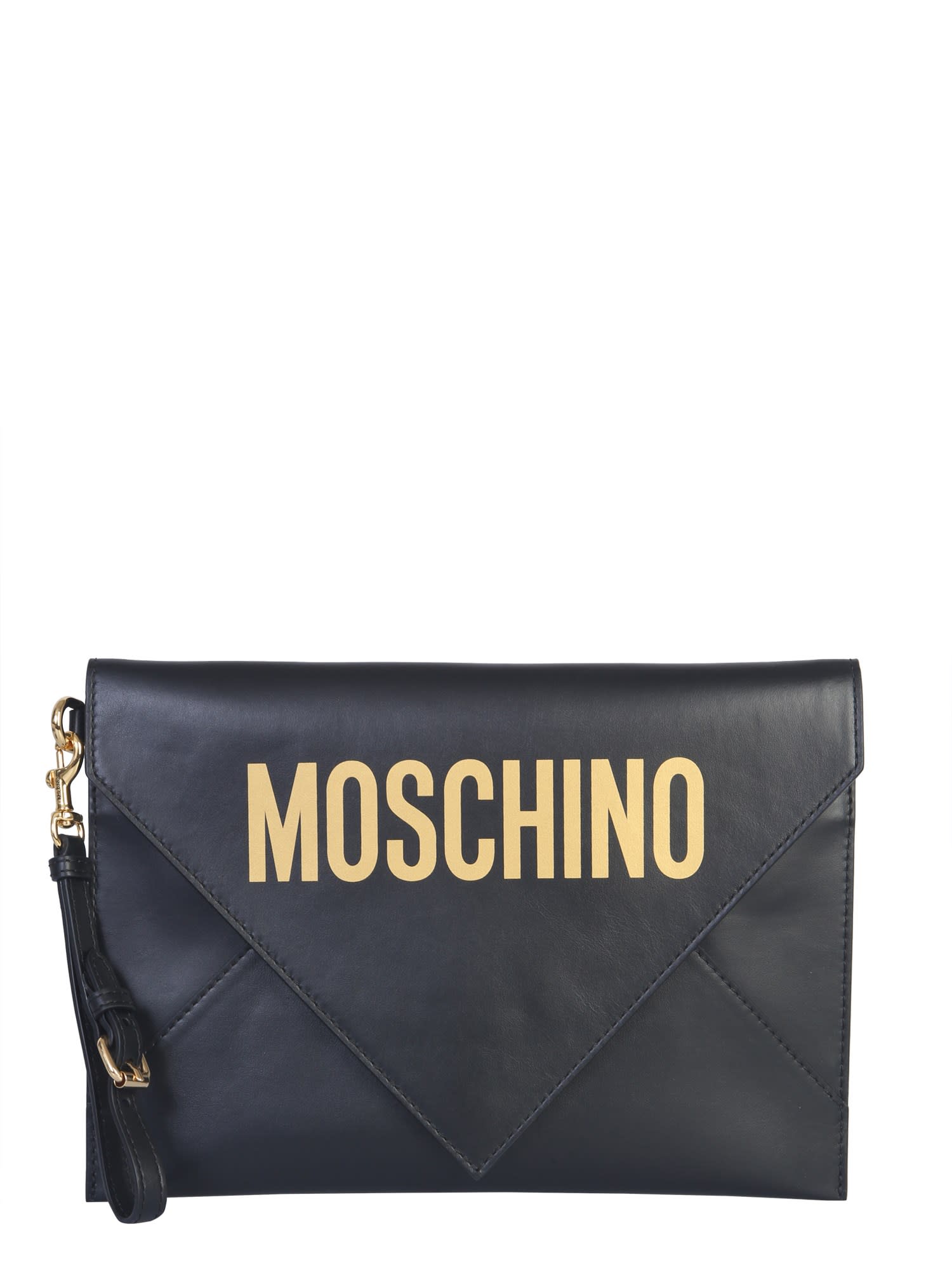 MOSCHINO POUCH WITH LOGO,11204182