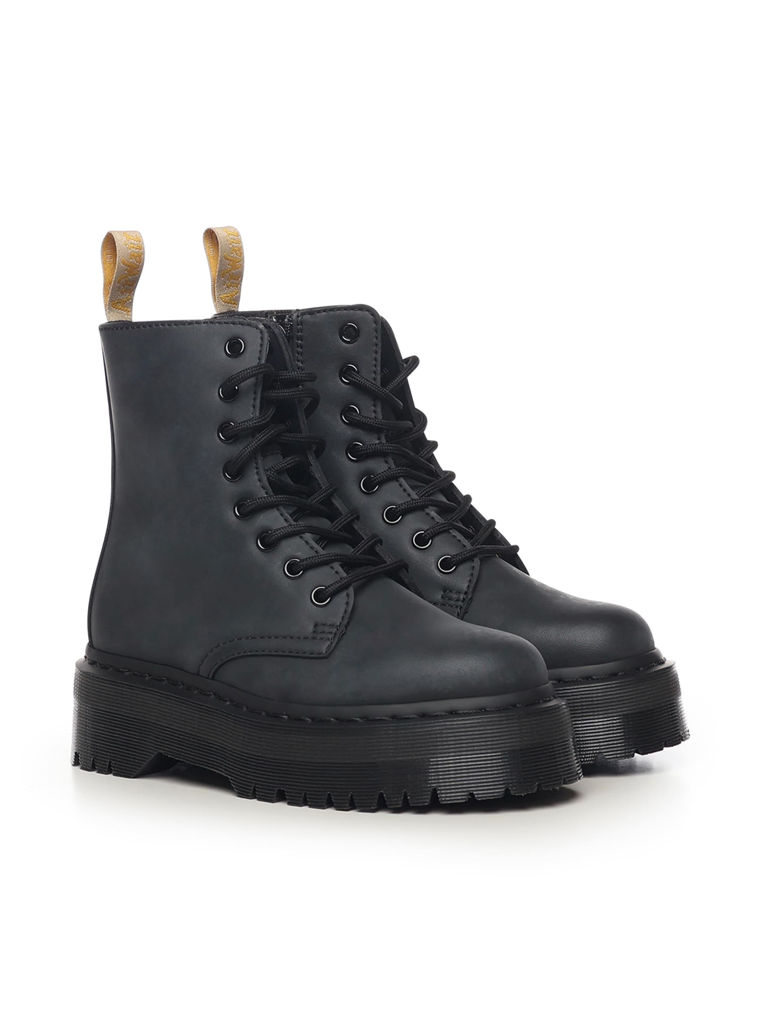 Dr. Martens Jadon Ii Mono Vegan Platform Boots In Black