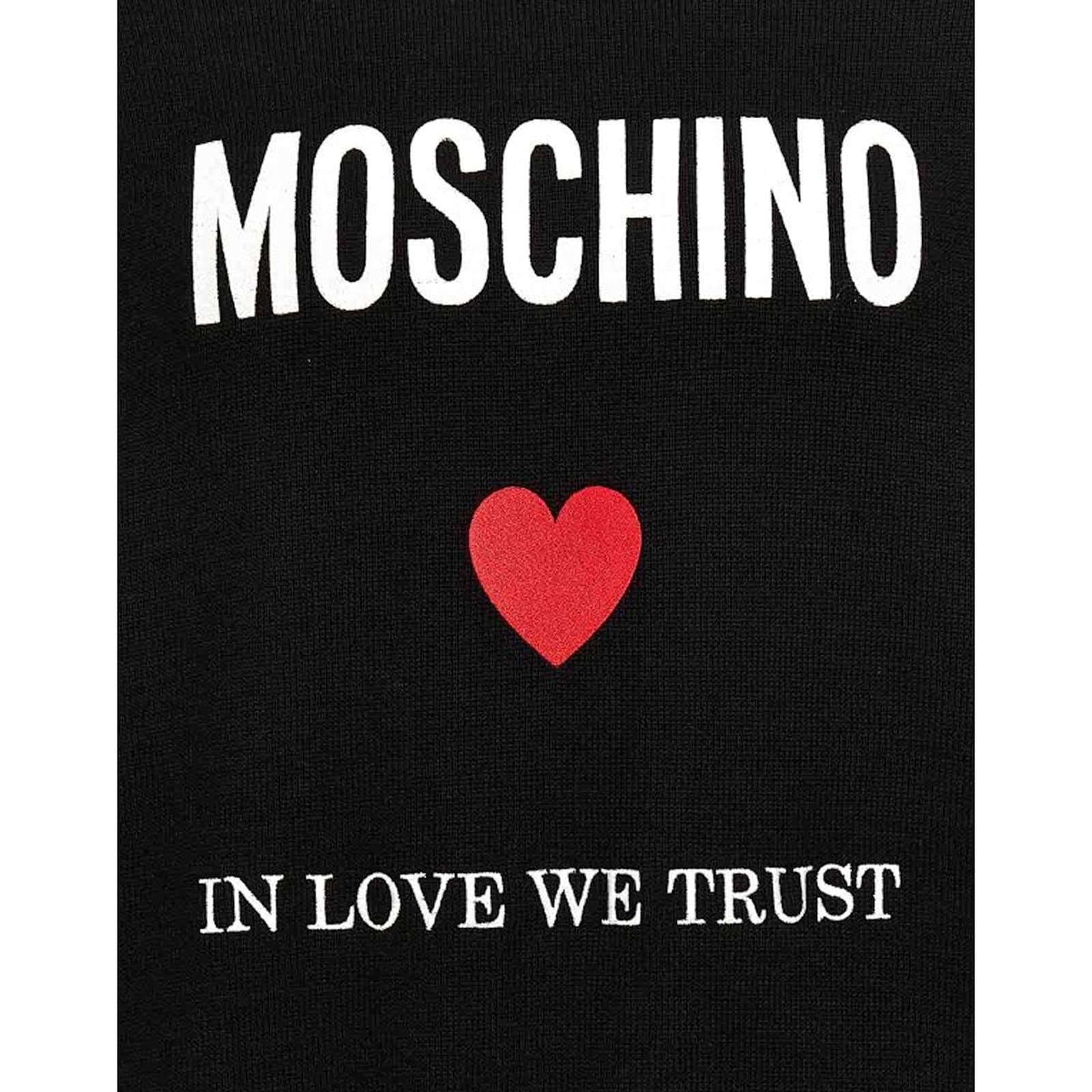 Shop Moschino Couture In Love We Trust Hooded Sweatshirt In Black