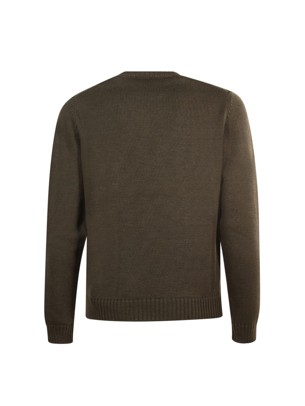 Shop Zanone Crew Neck Sweater In Militare