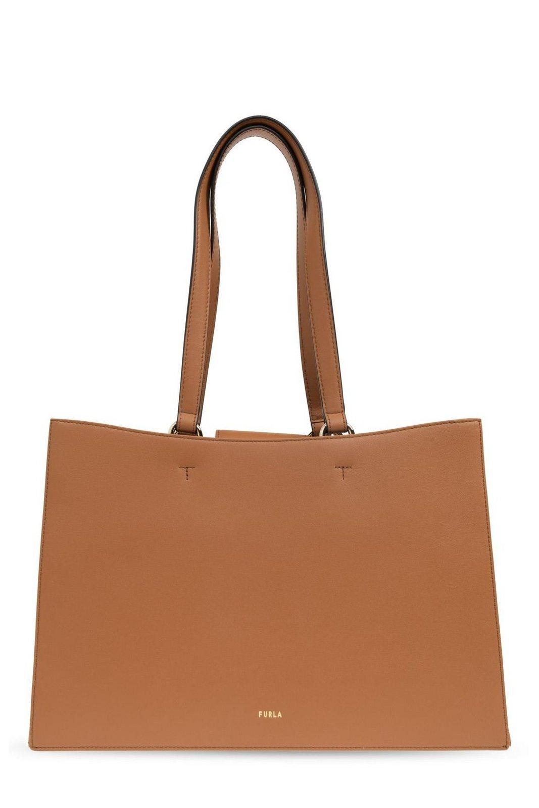 Shop Furla Nuvola Large Tote Bag In Leather