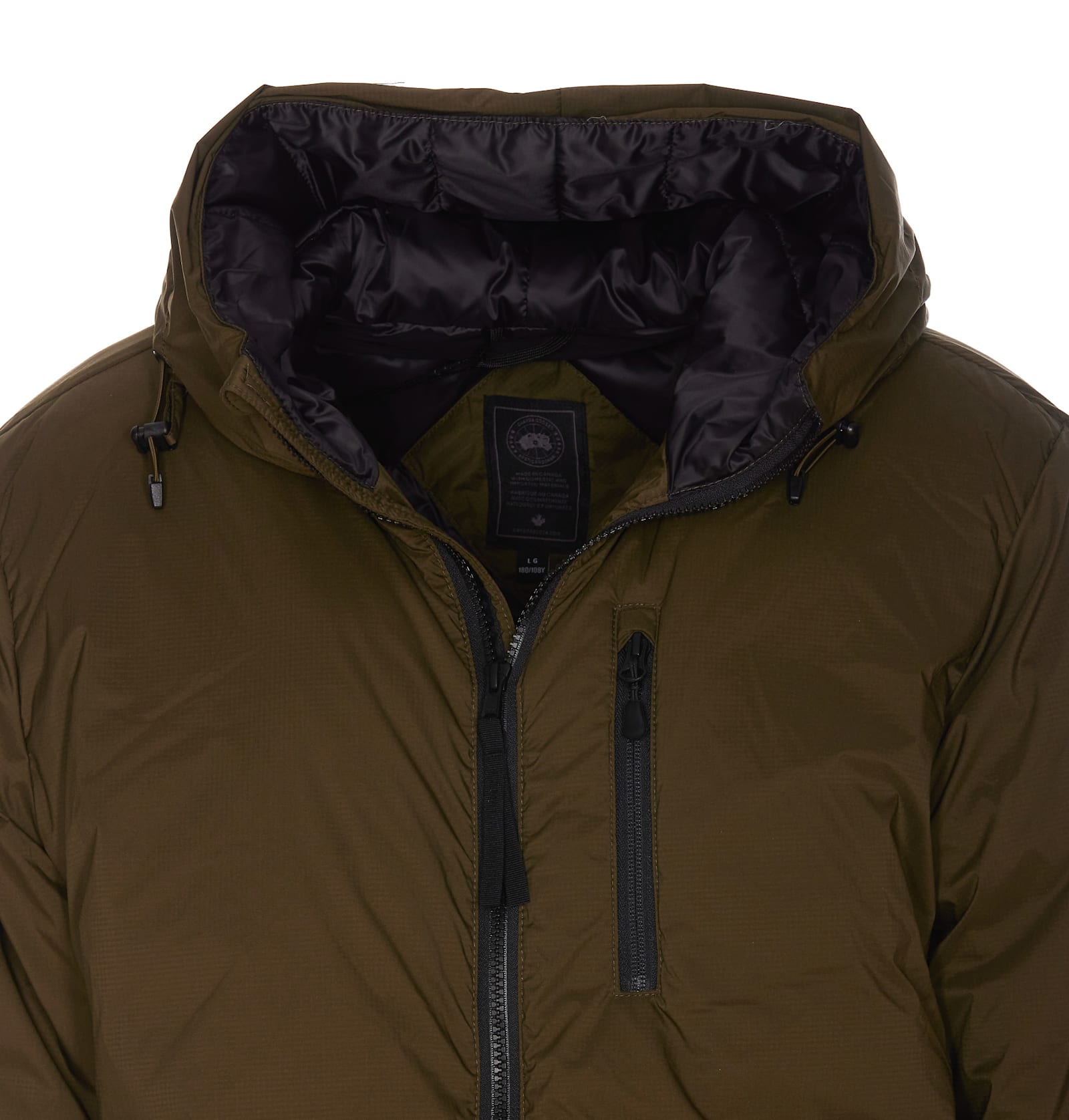 Shop Canada Goose Lodge Down Jacket In Green