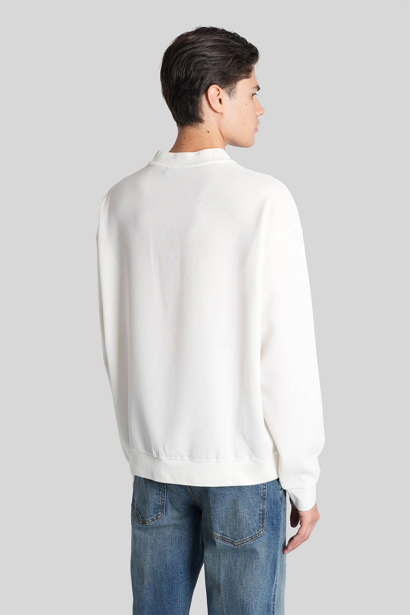 Emporio Armani Sweatshirt In White Polyester In White