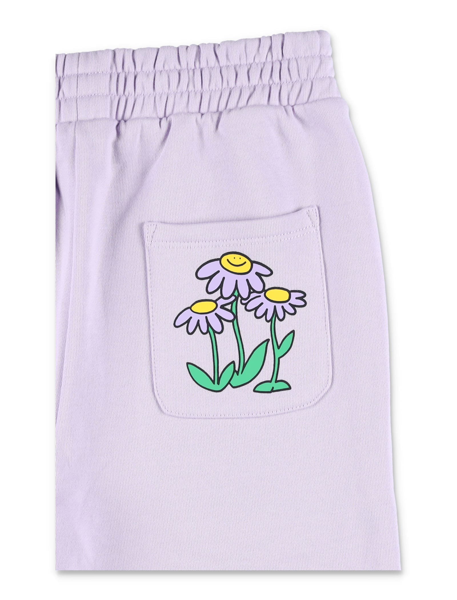 Stella Mccartney Kid - Flower Print Sweatpants In Purple