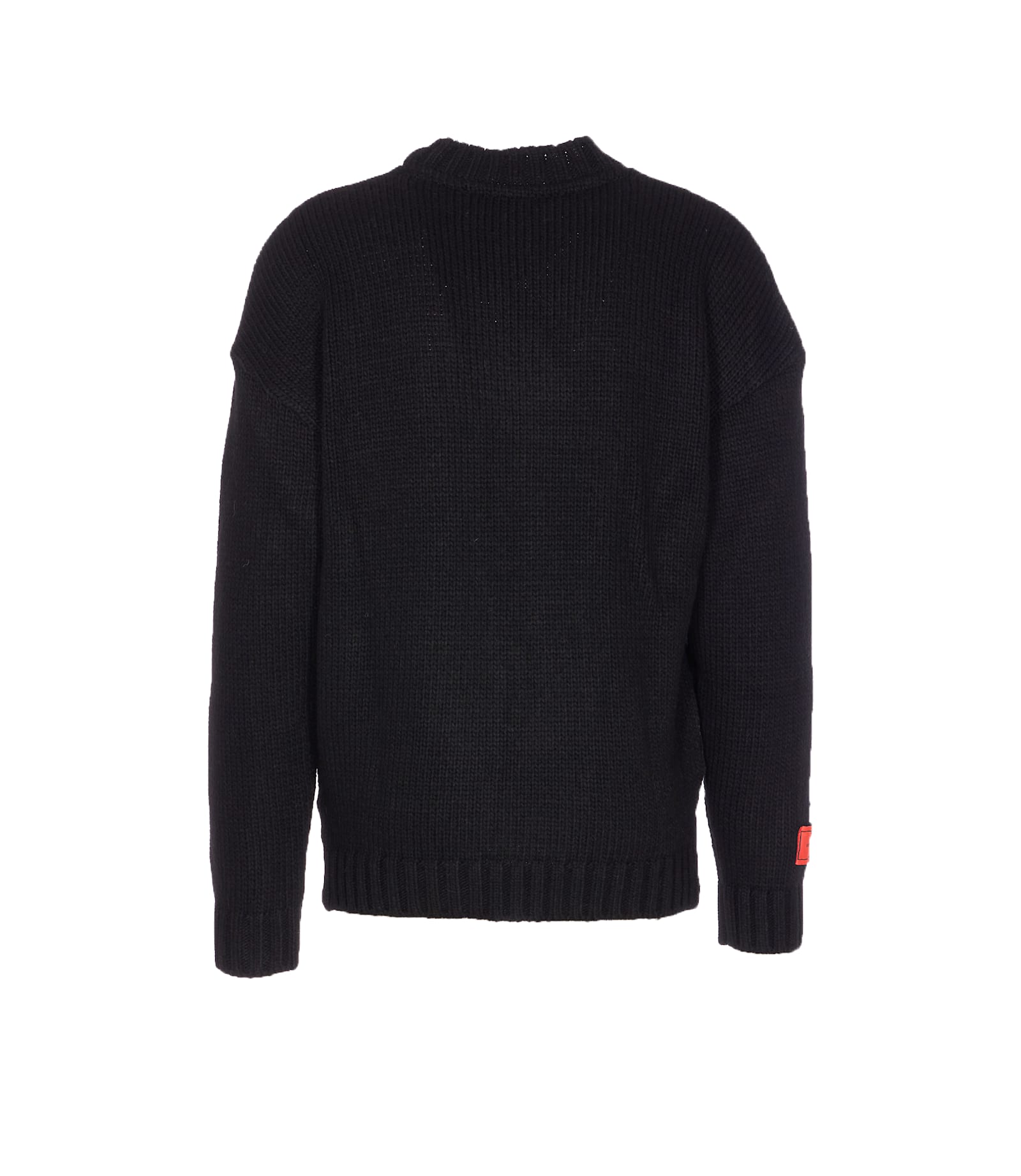 Vision Of Super Heart-intarsia Jumper In Black