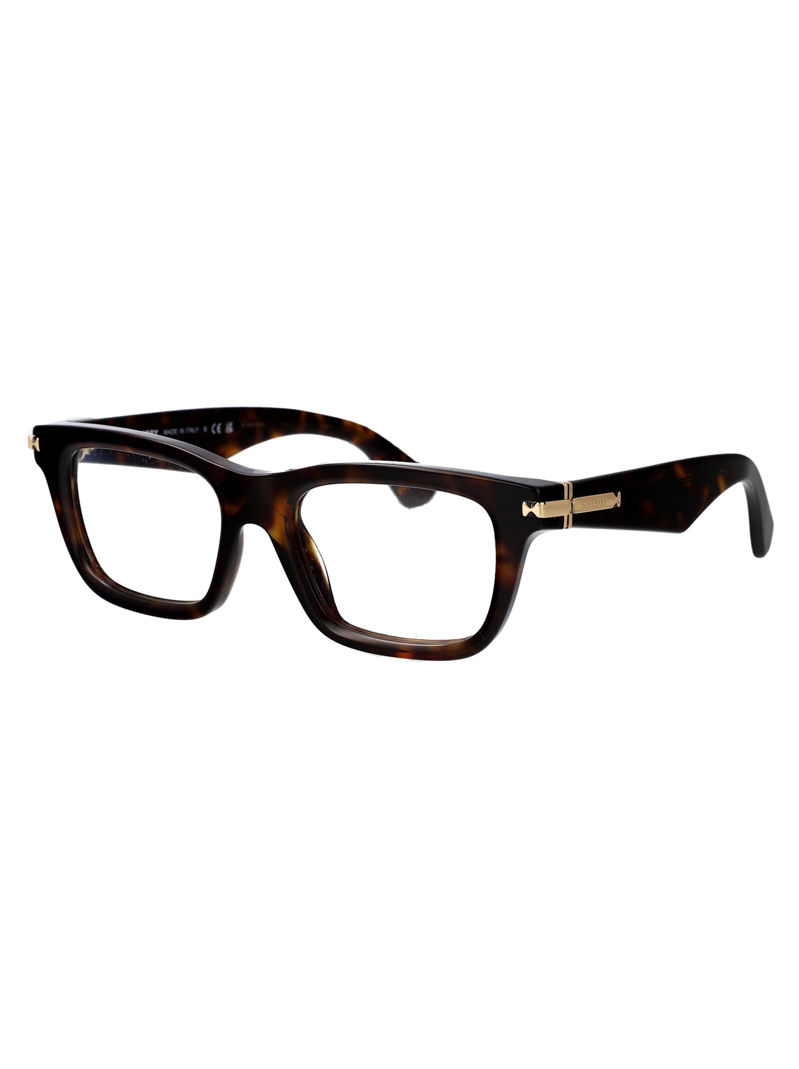 Shop Burberry Eyewear 0be2419 Glasses In Dark Havana