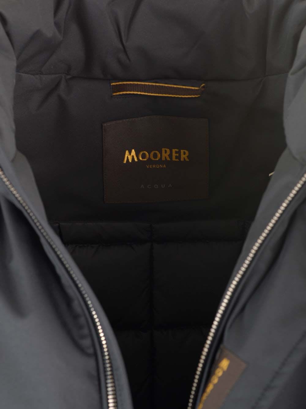 Shop Moorer Vermont-ads Padded Duster  In Blue