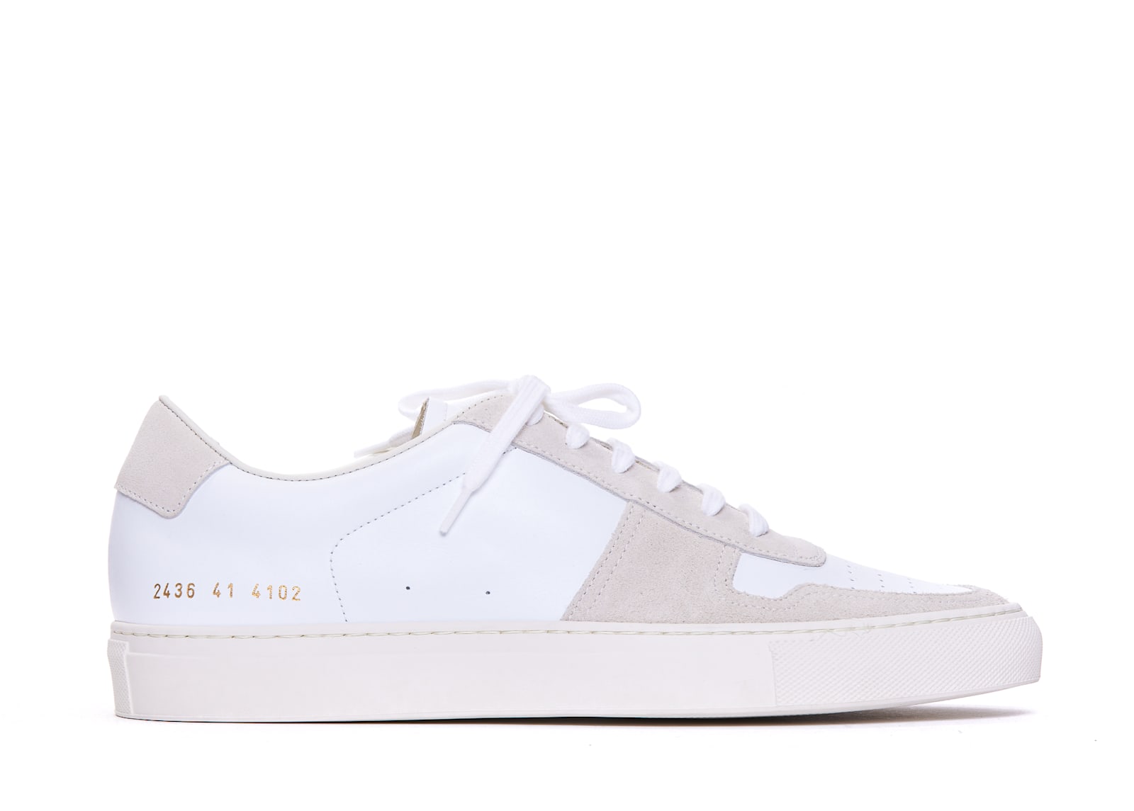 Shop Common Projects Bball Duo Sneakers In White