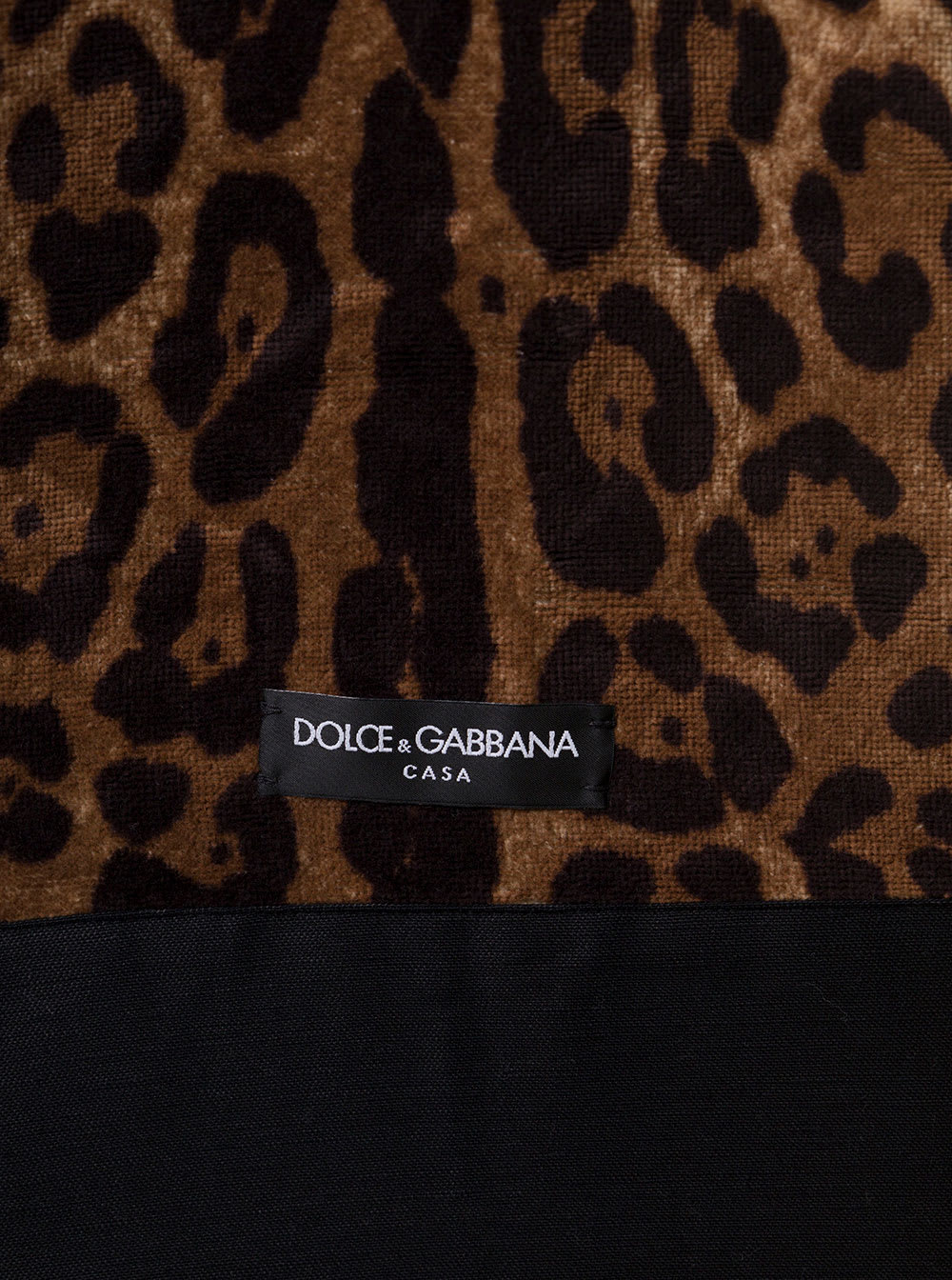Dolce & Gabbana Leopard Print Bathrobe In Brown