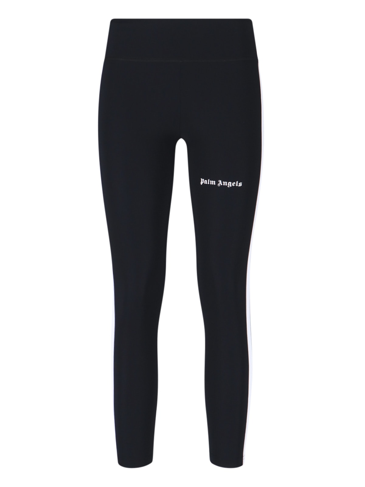 Palm Angels Leggings With Contrast Logo And Side Bands