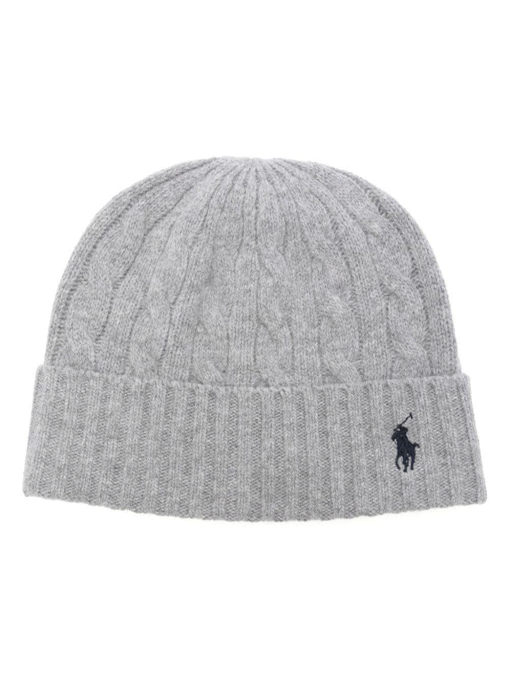 Shop Polo Ralph Lauren Hat Beanie Classic Polo Wool Blend In Andover Heather