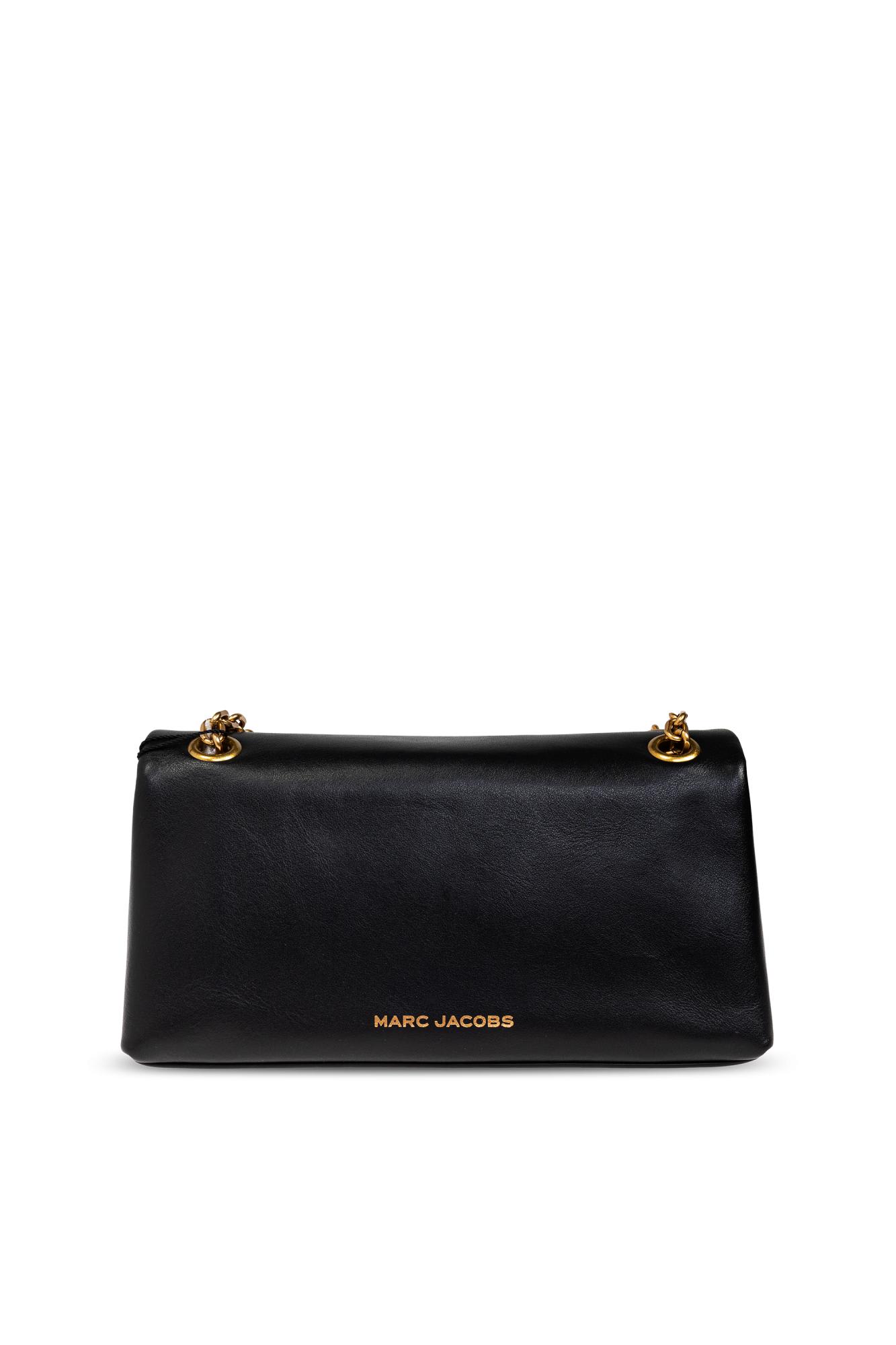Marc Jacobs Leather Shoulder Wallet In Black