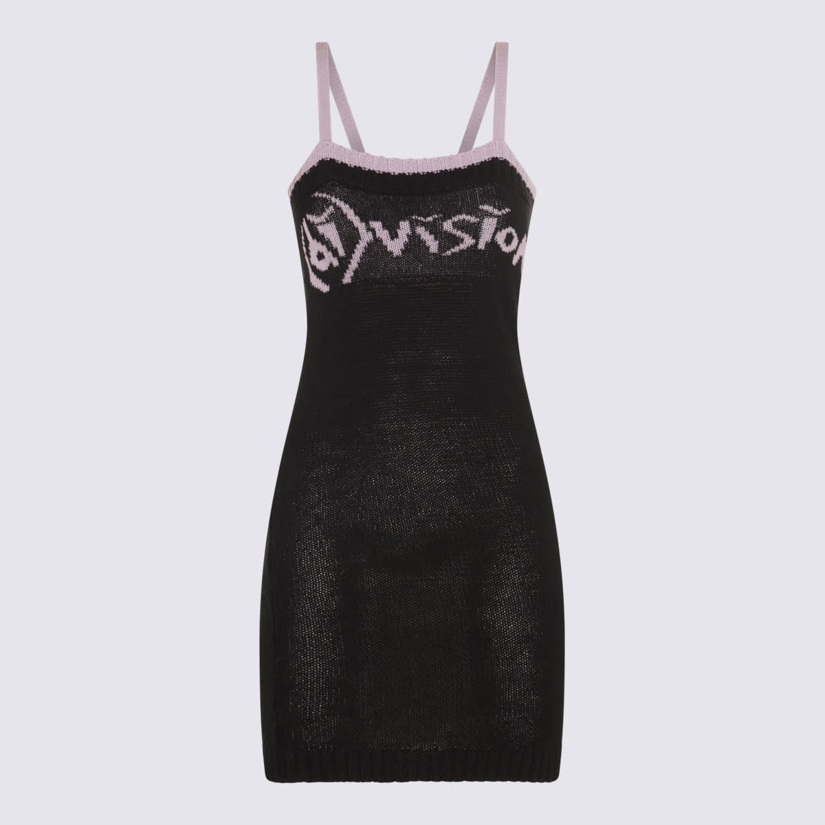 (d)ivision Black Linen And Cotton Mini Dress