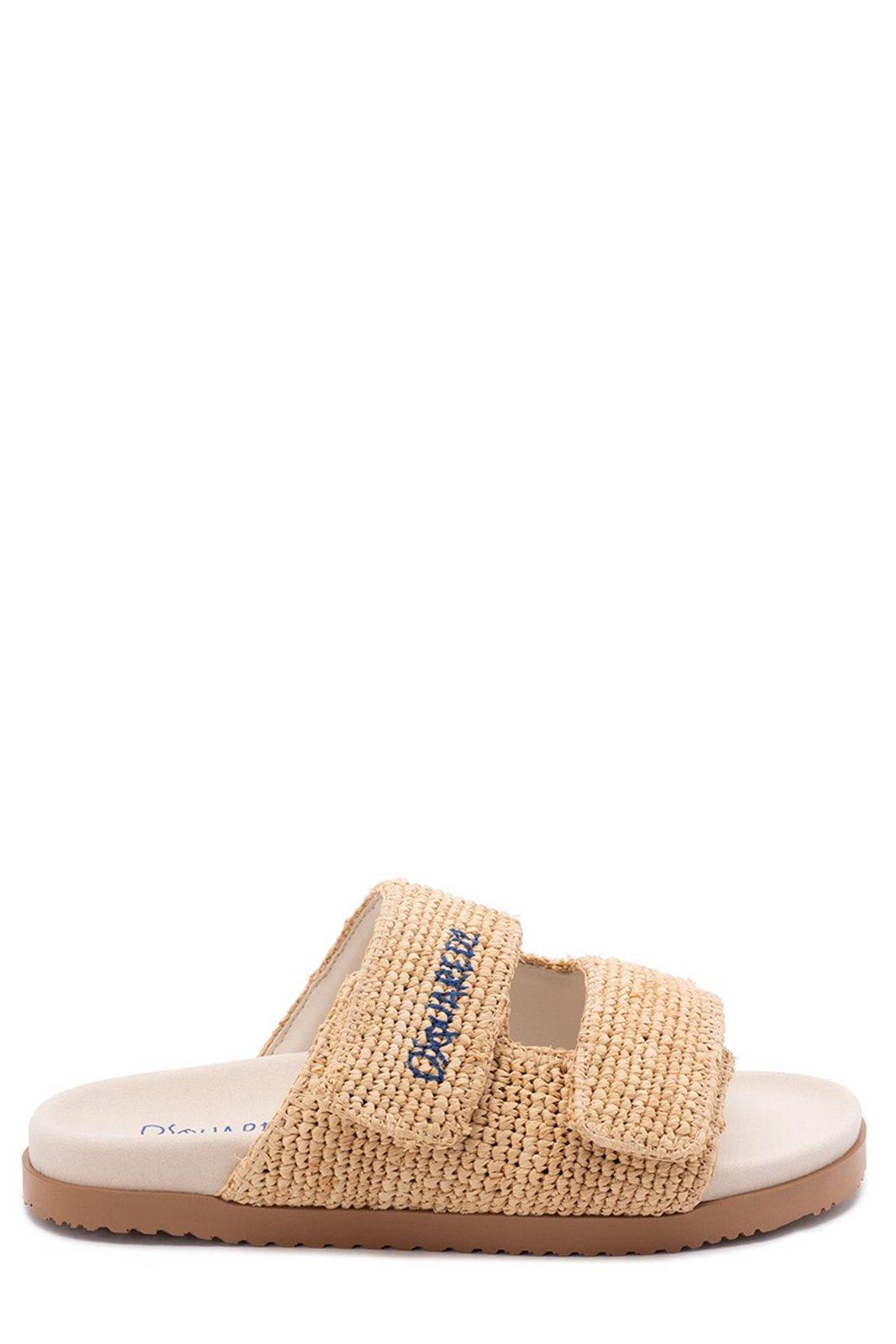 DSQUARED2 TEXTURED SLIDE SANDALS DSQUARED2