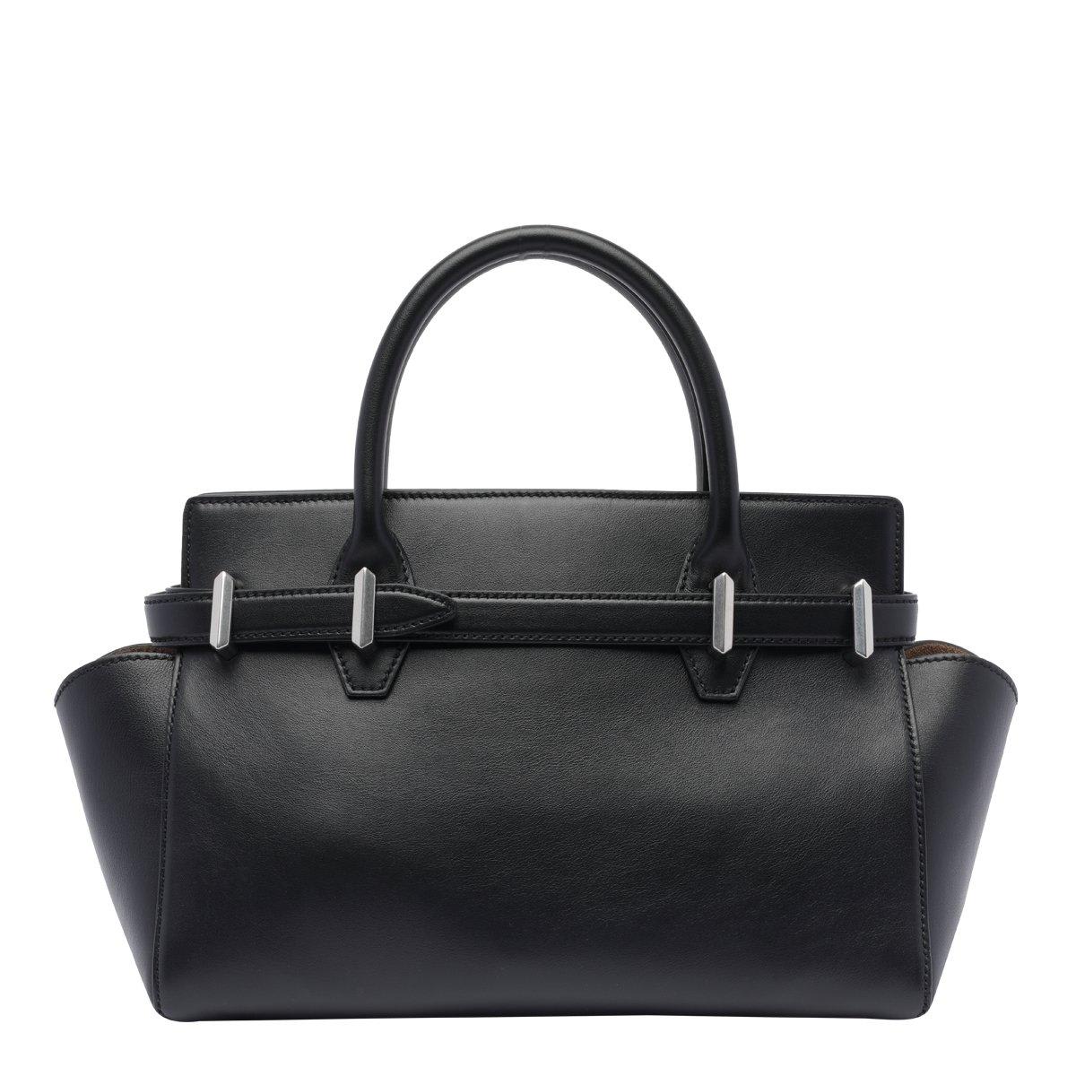 Jimmy Choo Black Diamond Belted Medium Tote In Black