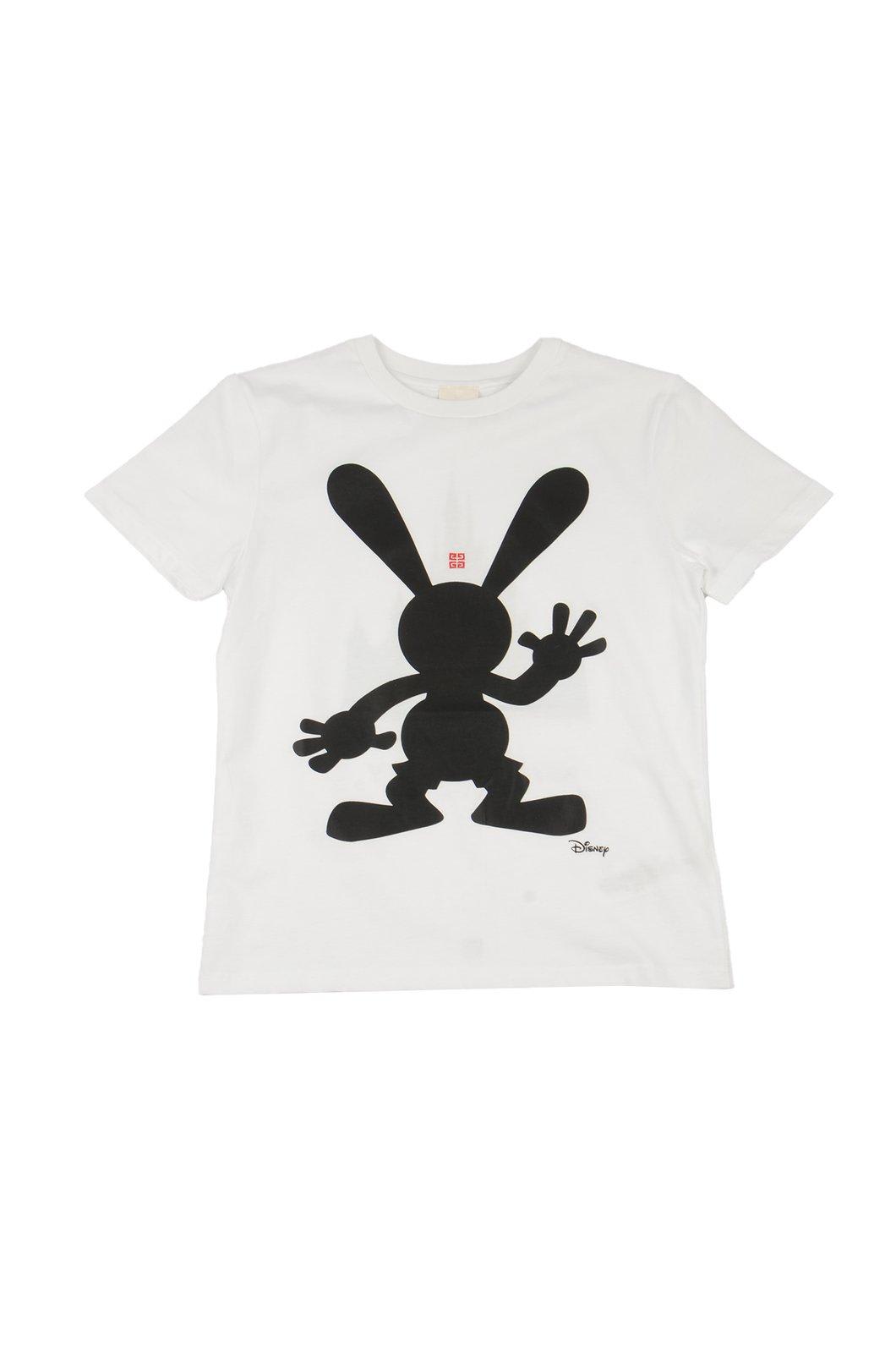 Shop Givenchy X Disney Oswald-print Crewneck T-shirt In White