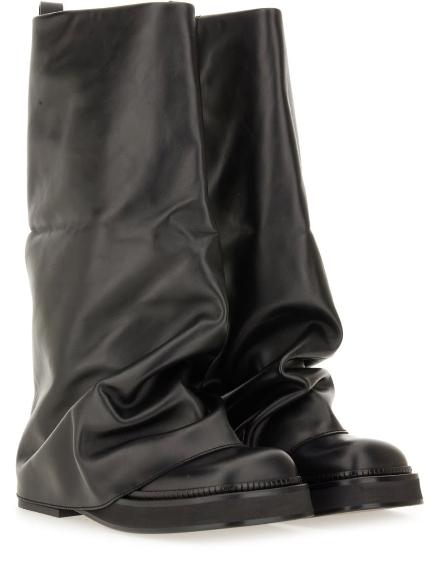 Attico Combat Boot Robin In Black