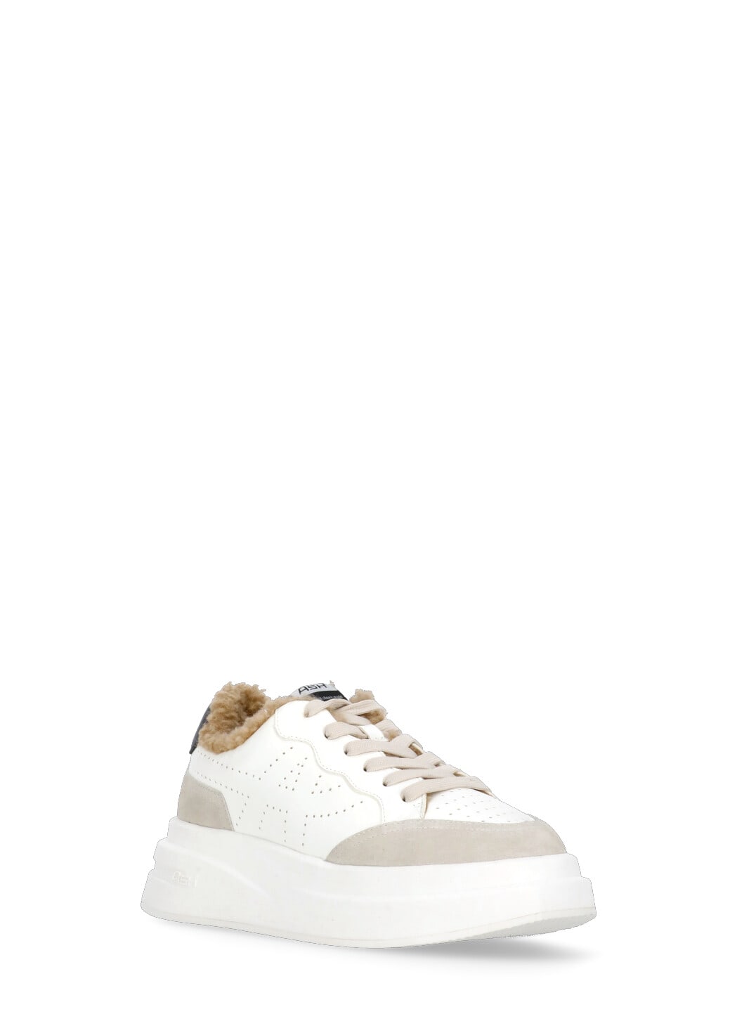 Shop Ash Impuls Fur Sneakers In White