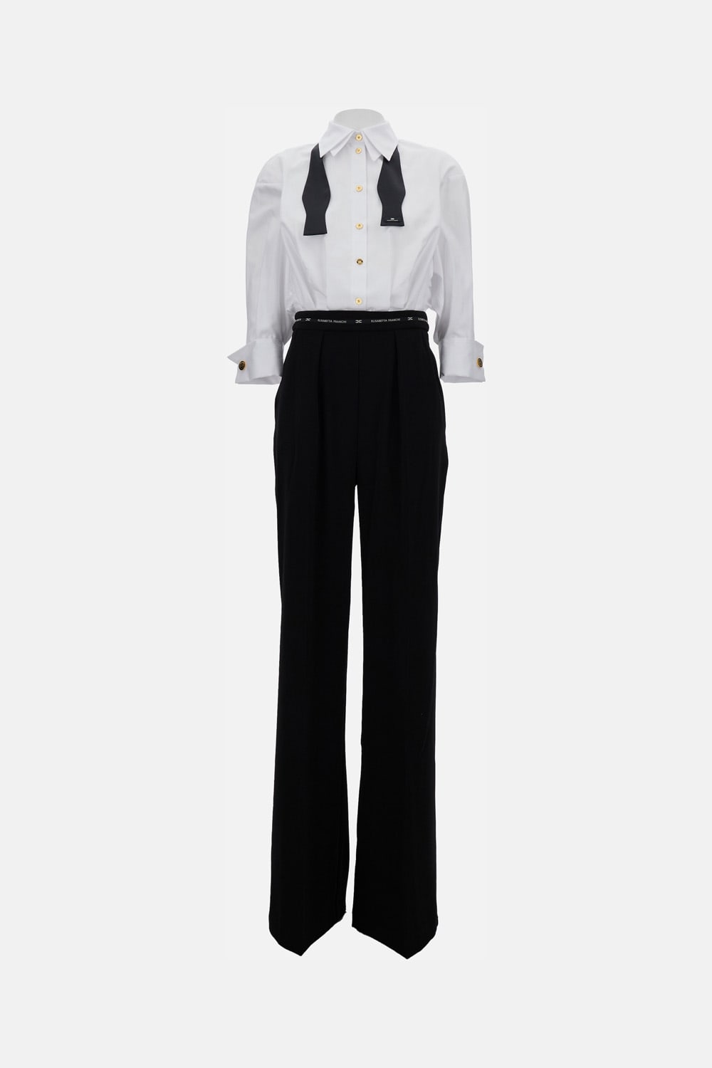 Elisabetta Franchi Womens Jumpsuit With Shirt In Multi