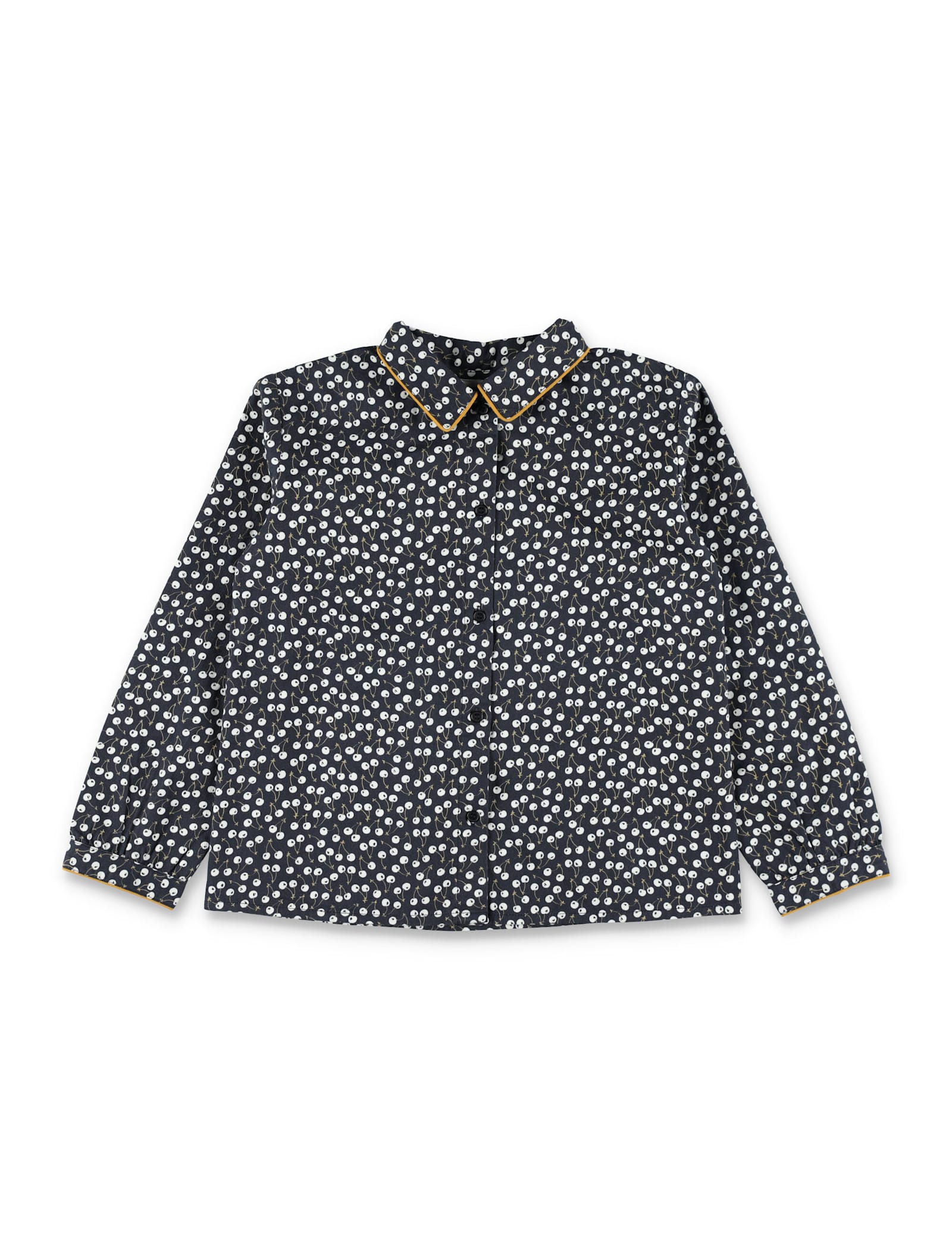 Bonpoint Hyacinth Girls Blouse With Cherry Print In Multi