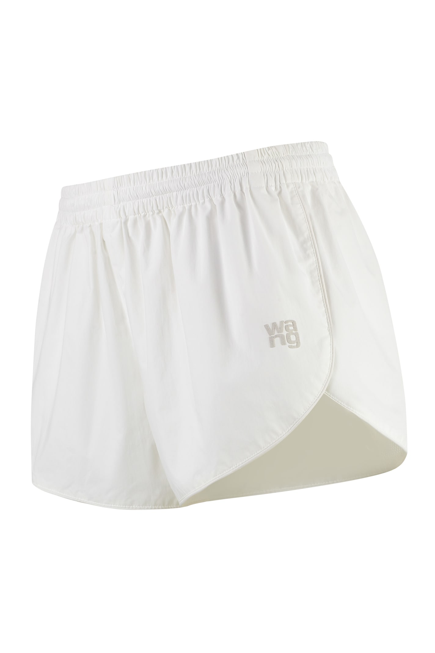 Shop Alexander Wang Techno Fabric Shorts In White
