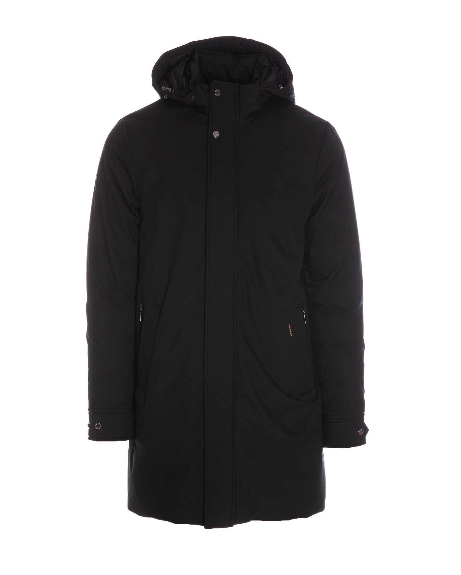 Moorer Vermont-ads Padded Coat In Black