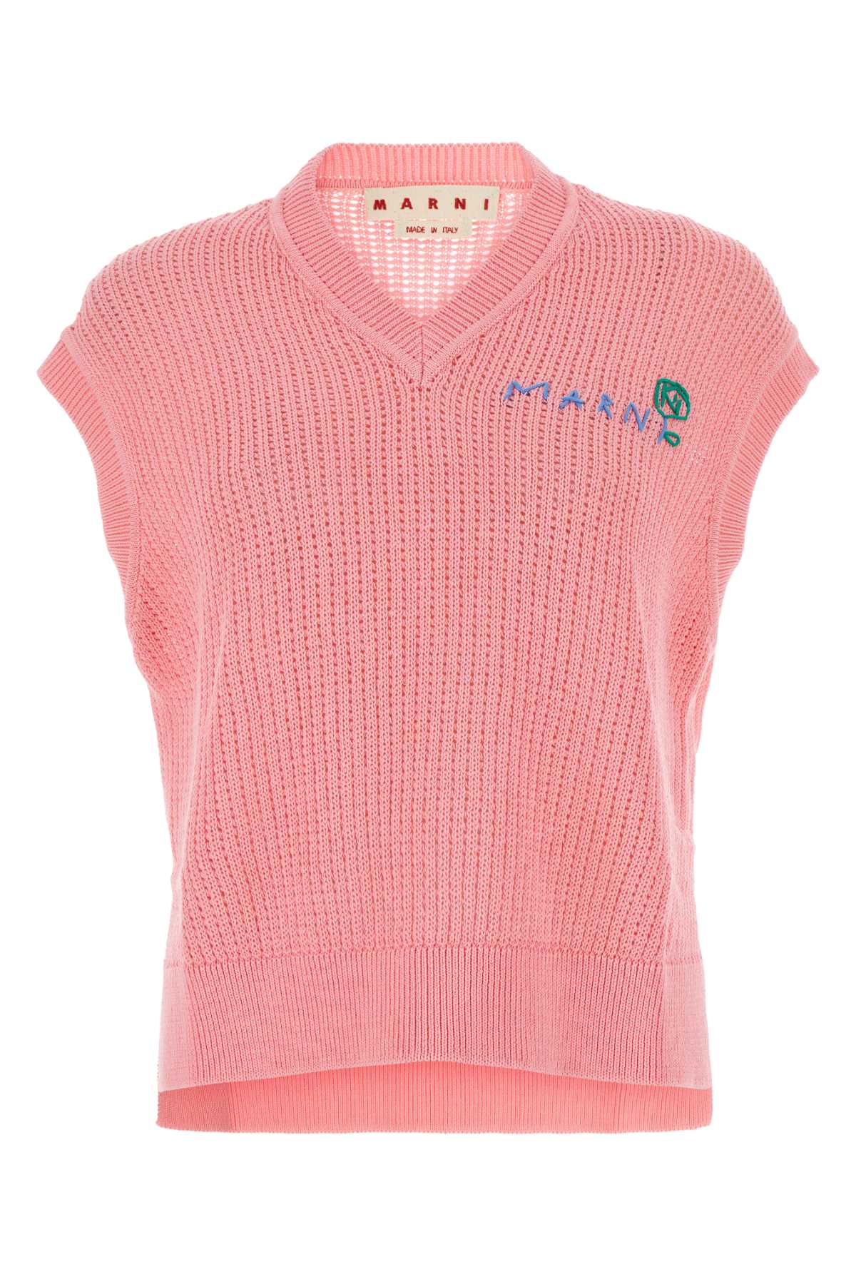 Shop Marni Pink Cotton Vest In 00c13