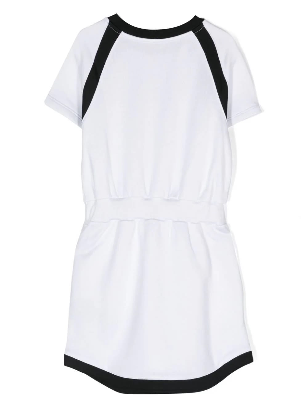 Shop Balmain Abito Con Logo In White