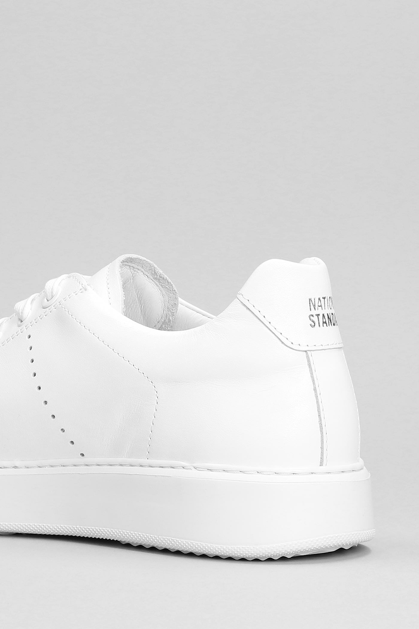 NATIONAL STANDARD EDITION 9 SNEAKERS IN WHITE LEATHER 