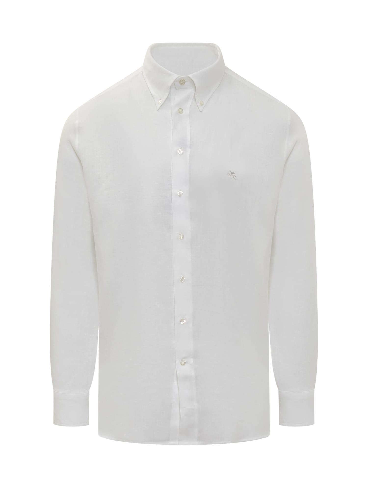 Etro Long-sleeved Roma Shirt In Bianco