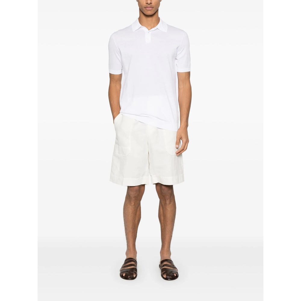 Fedeli Cotton Sweaters In White