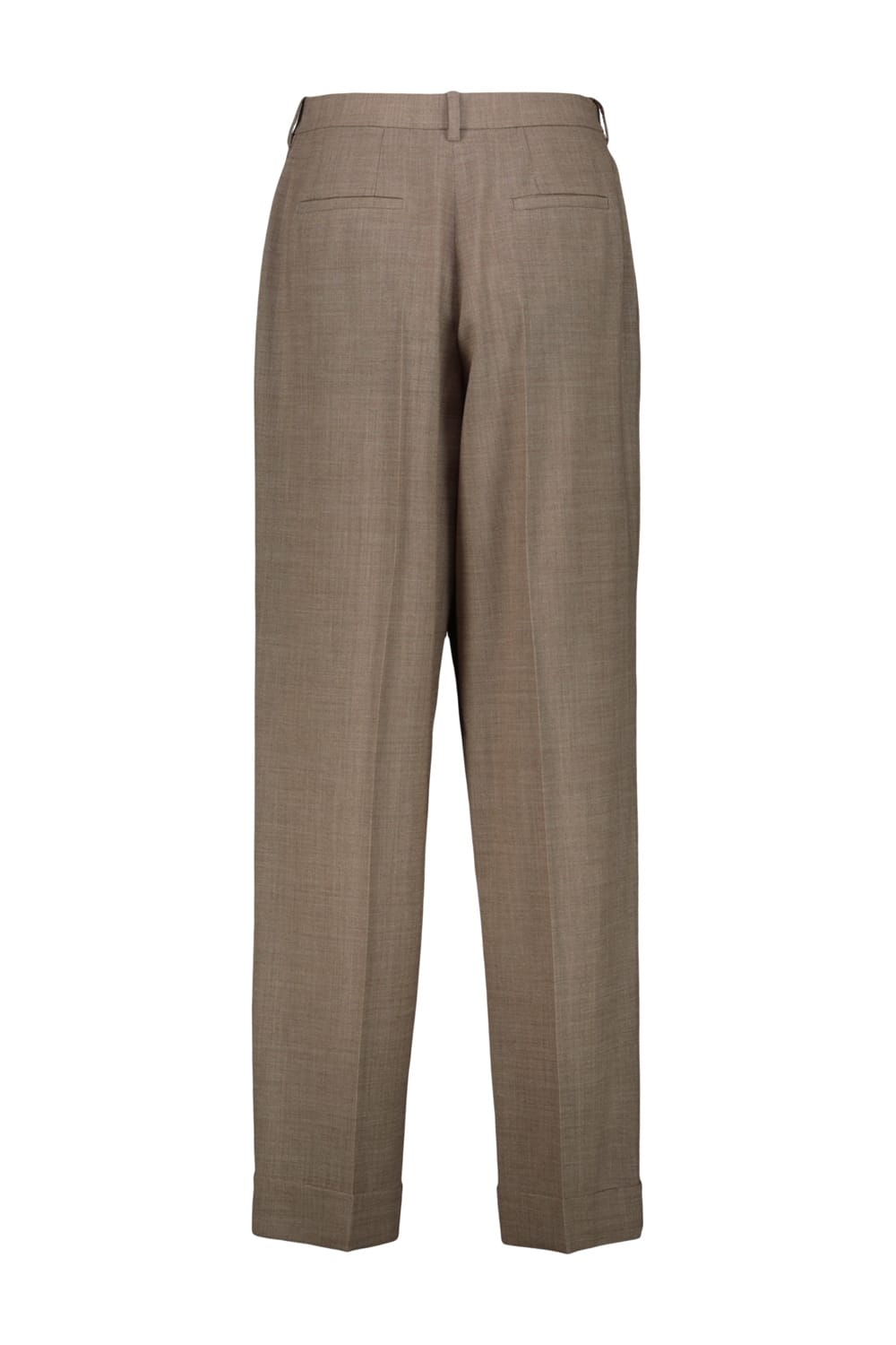 The Row Tor Pant In Taupe/ivory Melange