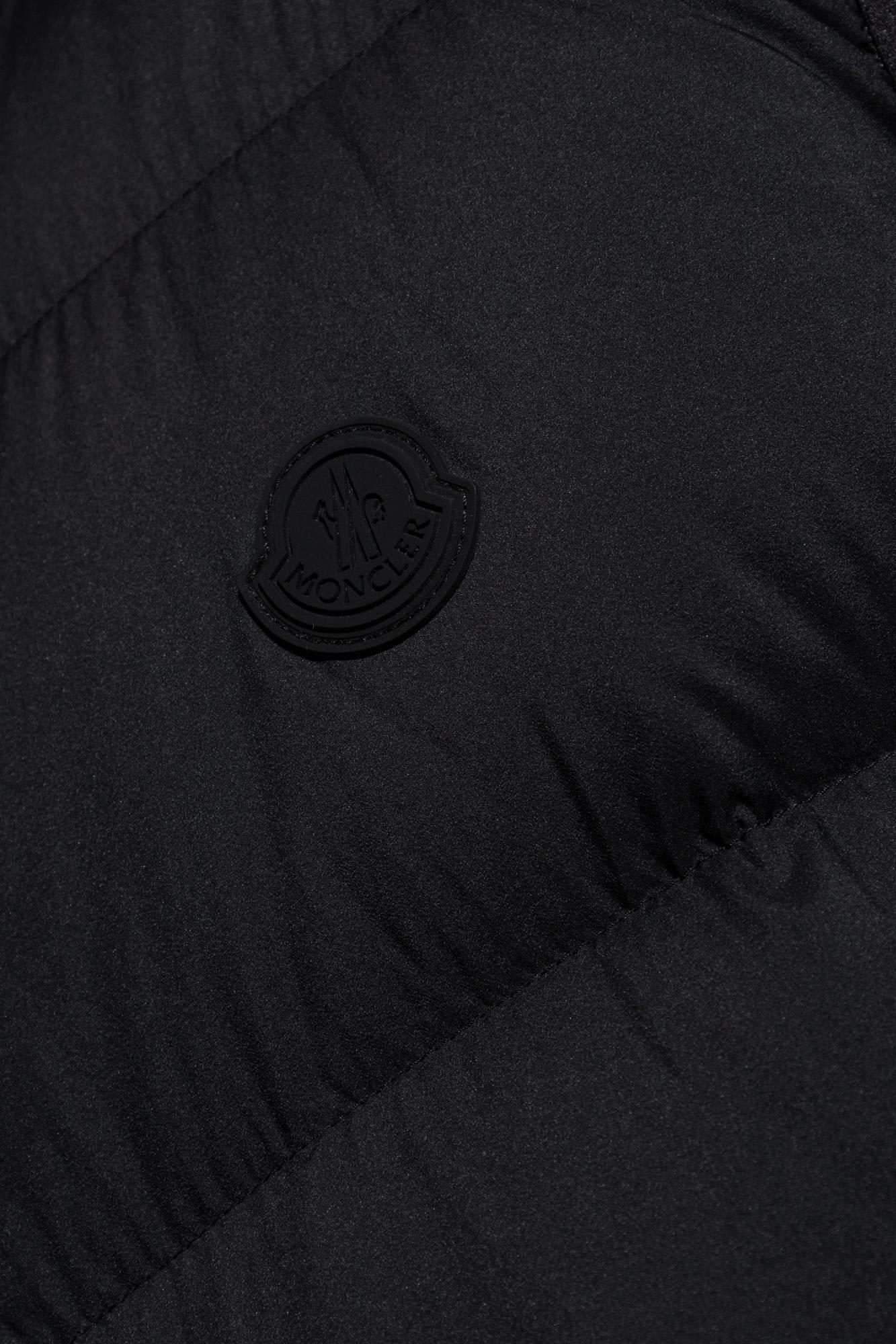 Moncler Black Nylon Guersac Down Jacket In Black