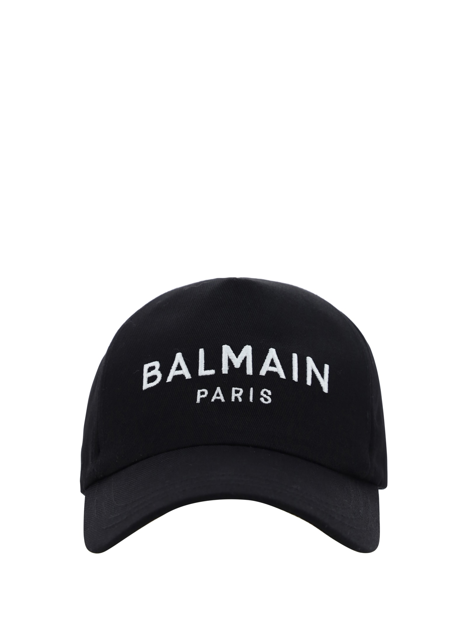 Shop Balmain Baseball Cap In Black