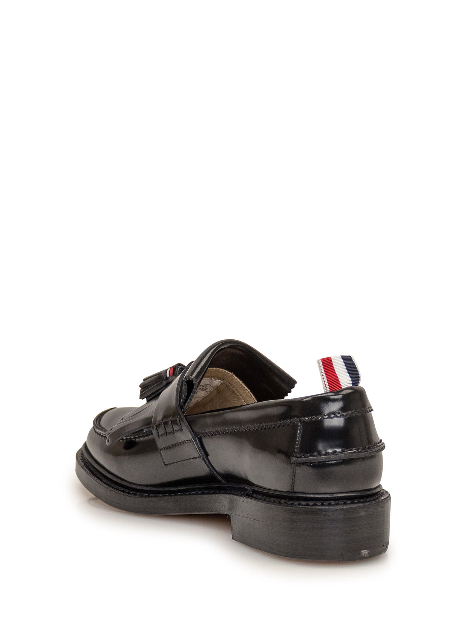 Shop Thom Browne Tassel Kilt Loafer In Black