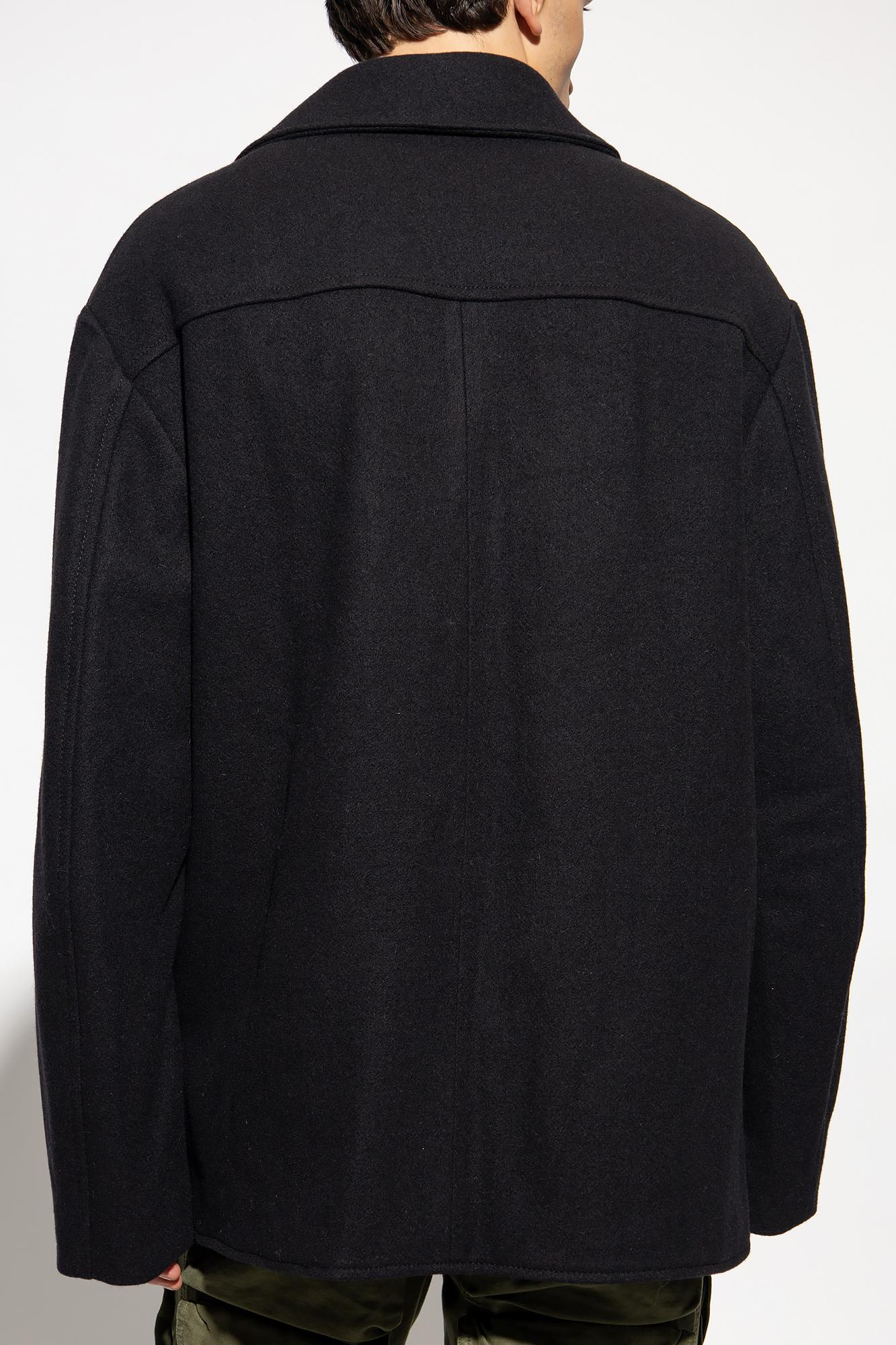 Shop Dries Van Noten Wool Jacket In Black