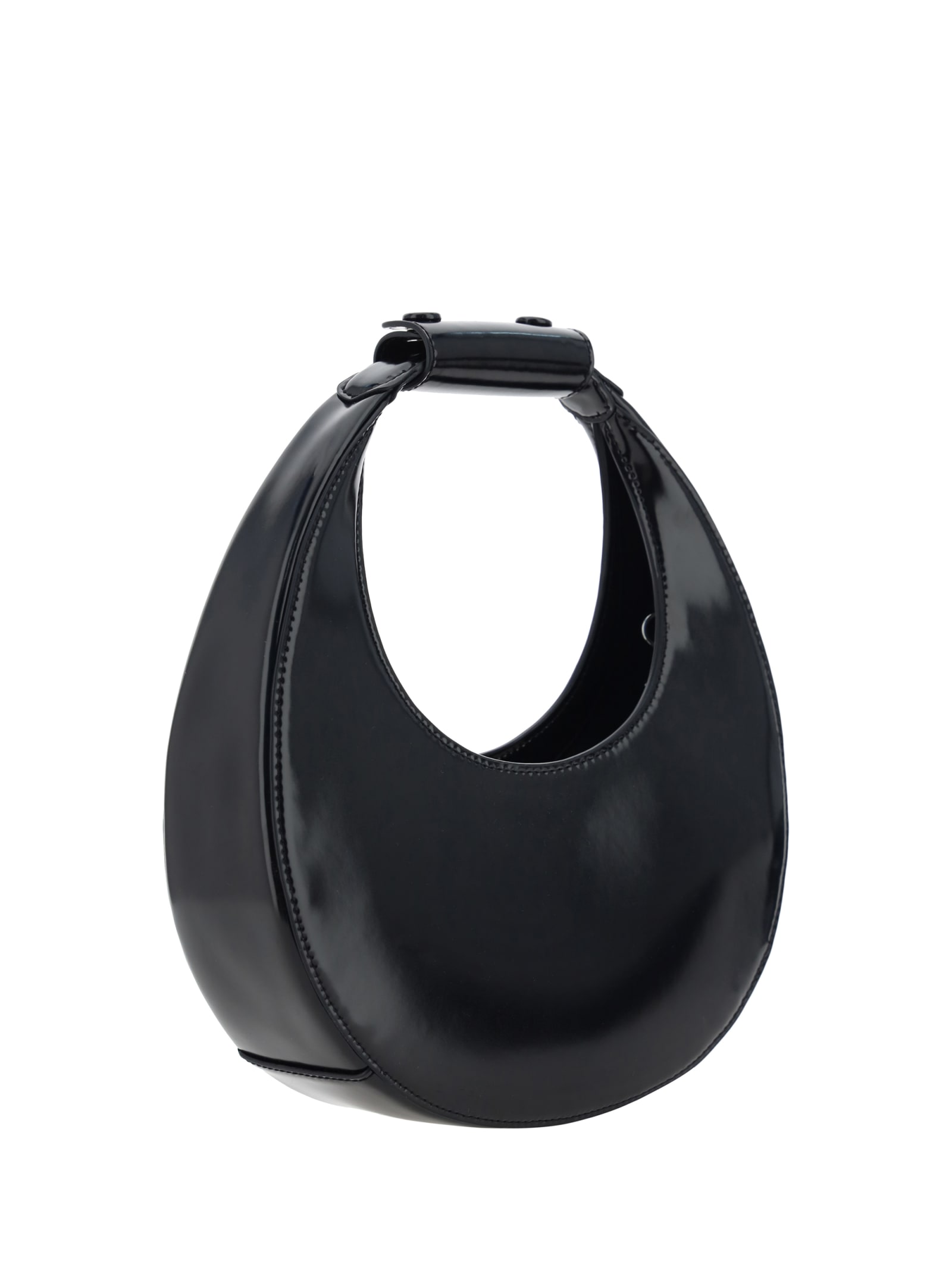 Shop Staud Mini Moon Bag In Black