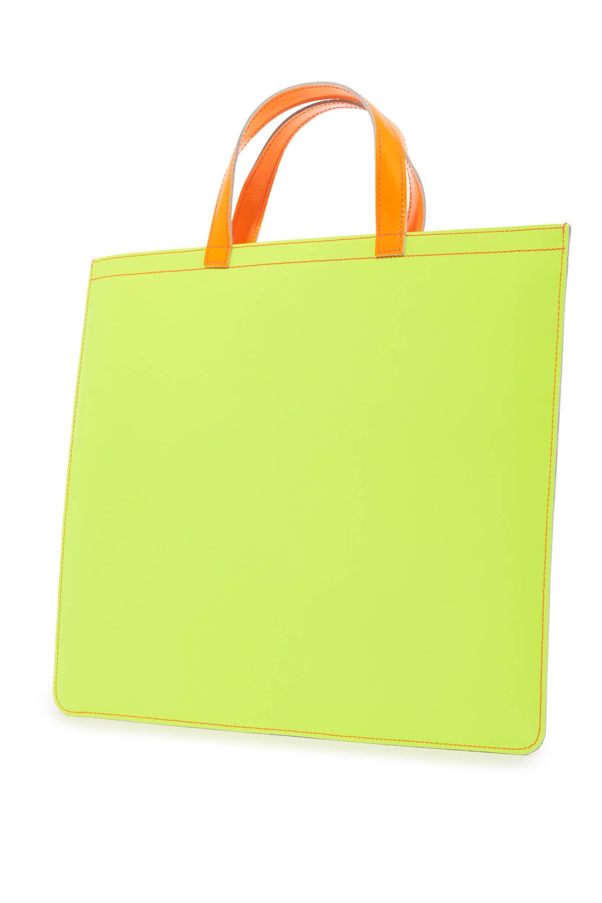 Shop Comme Des Garçons Fluo Tote Bag In Orange Yellow