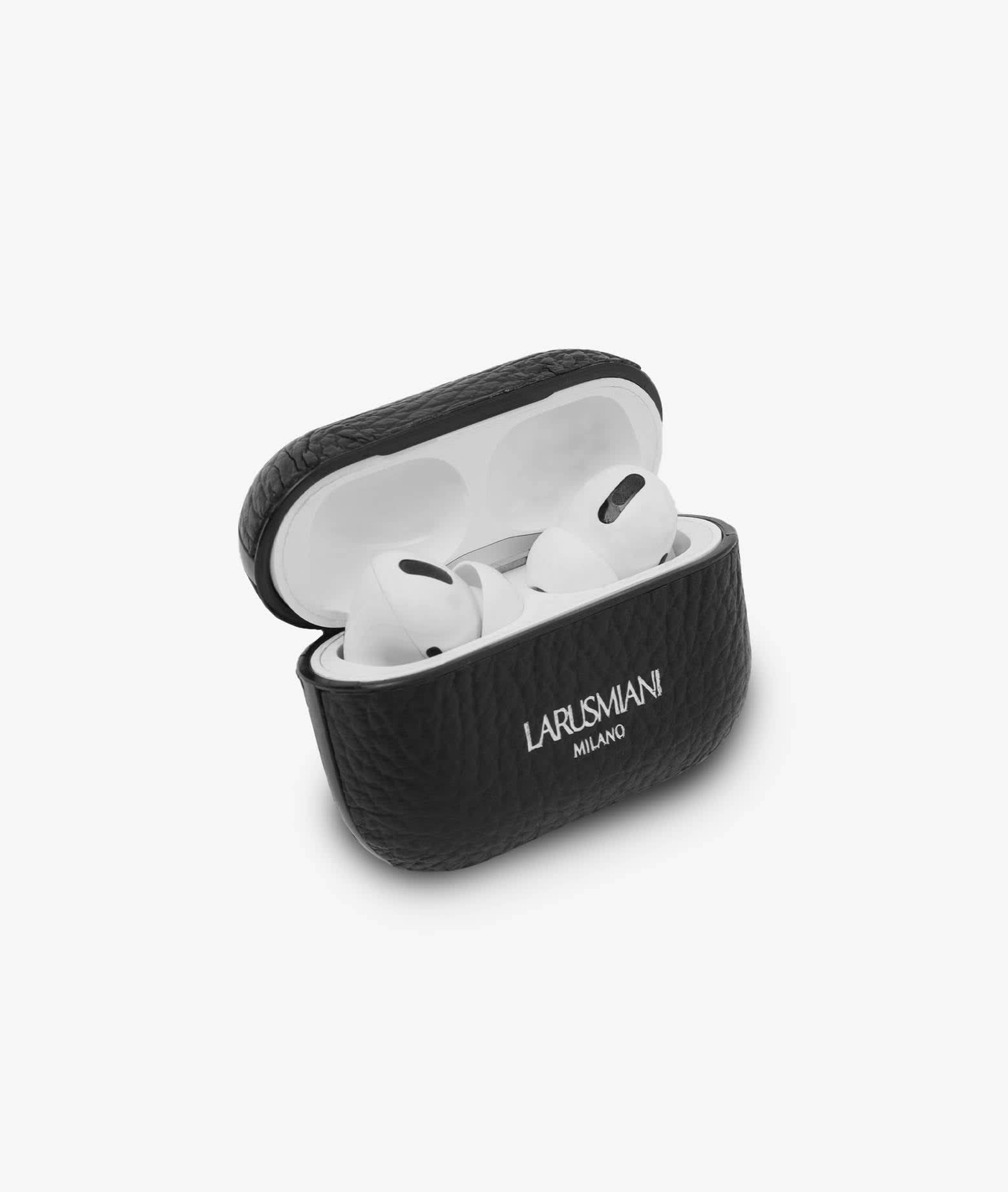 Larusmiani Airpods Second Skin Accessory In Black