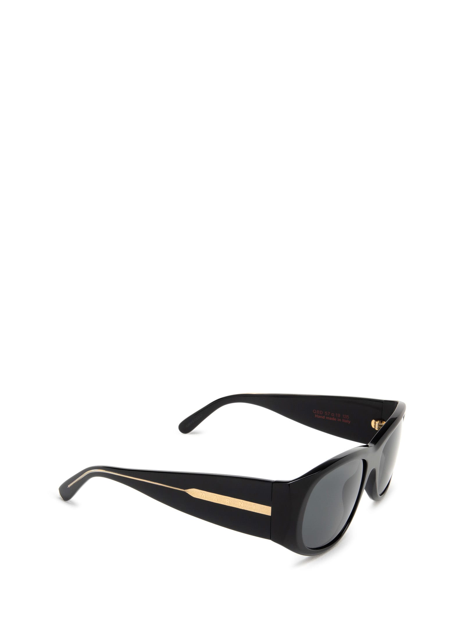 Shop Marni Eyewear Orinoco River Black Sunglasses