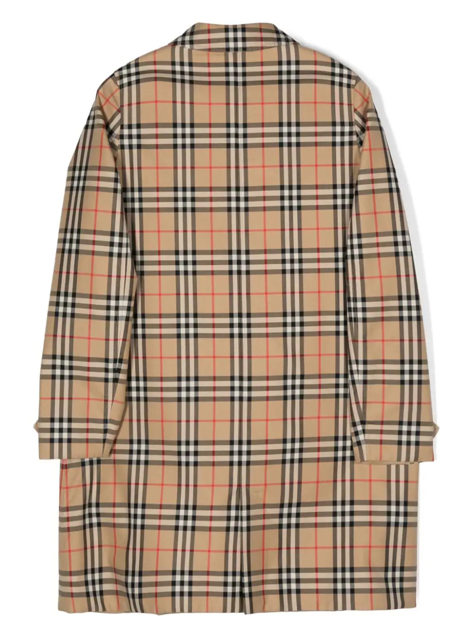 Shop Burberry Kids Coats Grey