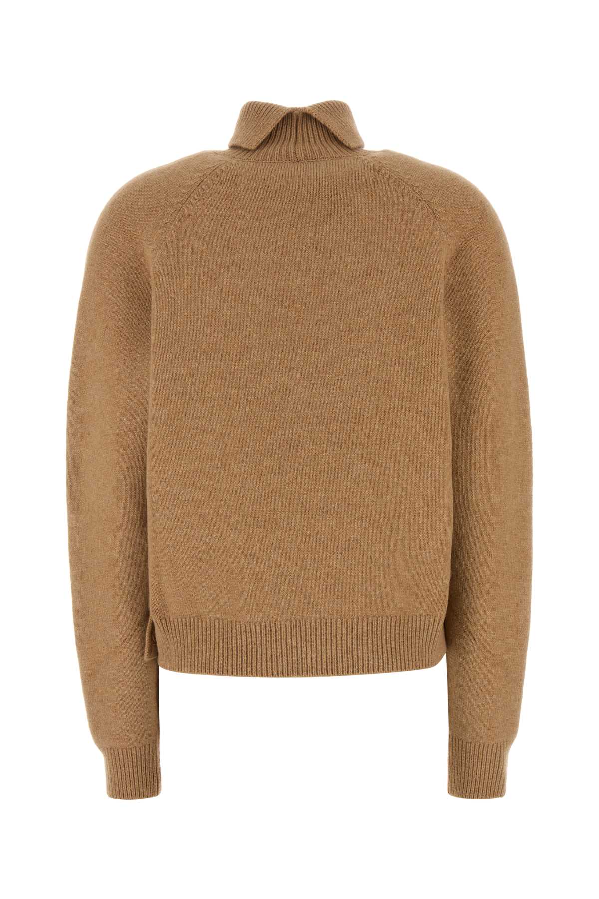 Fendi Logo-embroidered Sweater In Brown