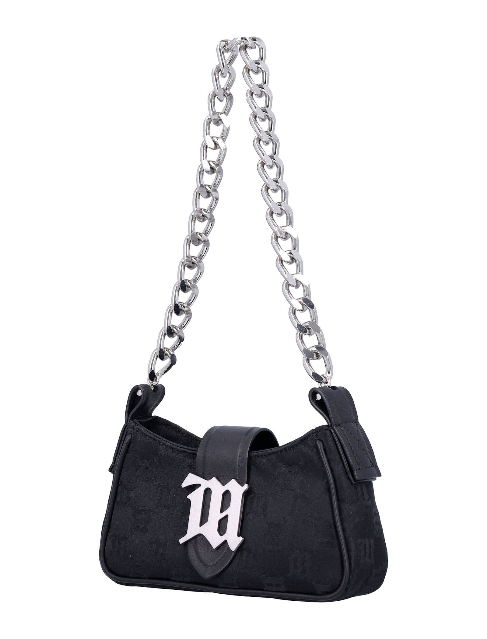 Shop Misbhv Monogram Mini Shoulder Bag In Black