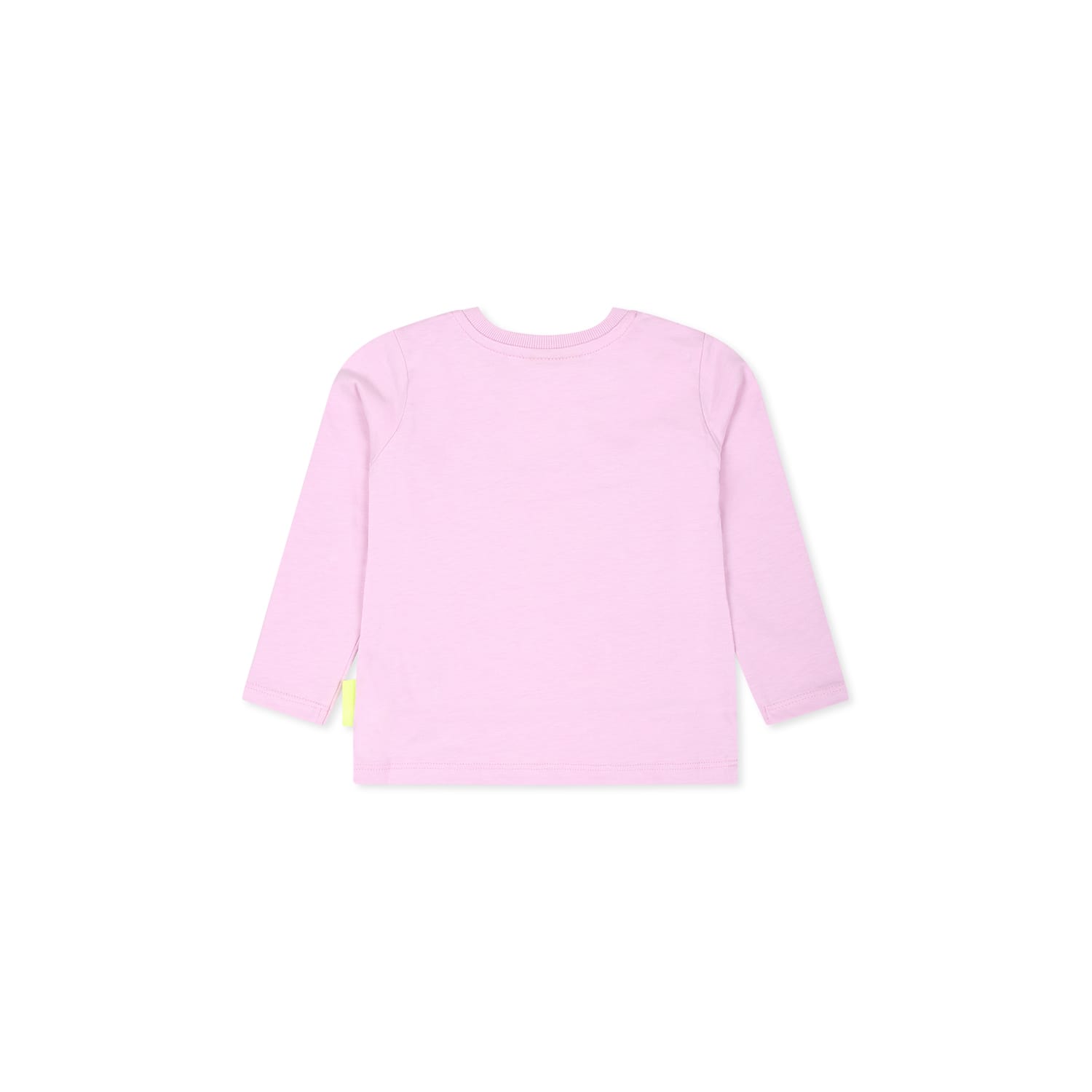 Barrow Pink T-shirt For Babykids With Bear Print In Pink
