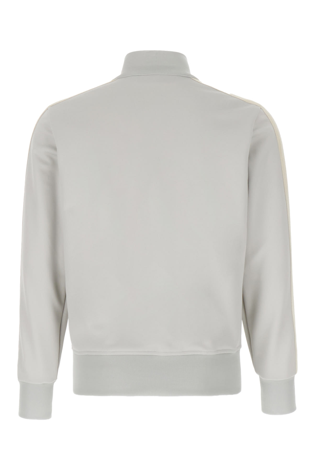 Shop Palm Angels Light Grey Polyester Monogram Sweatshirt