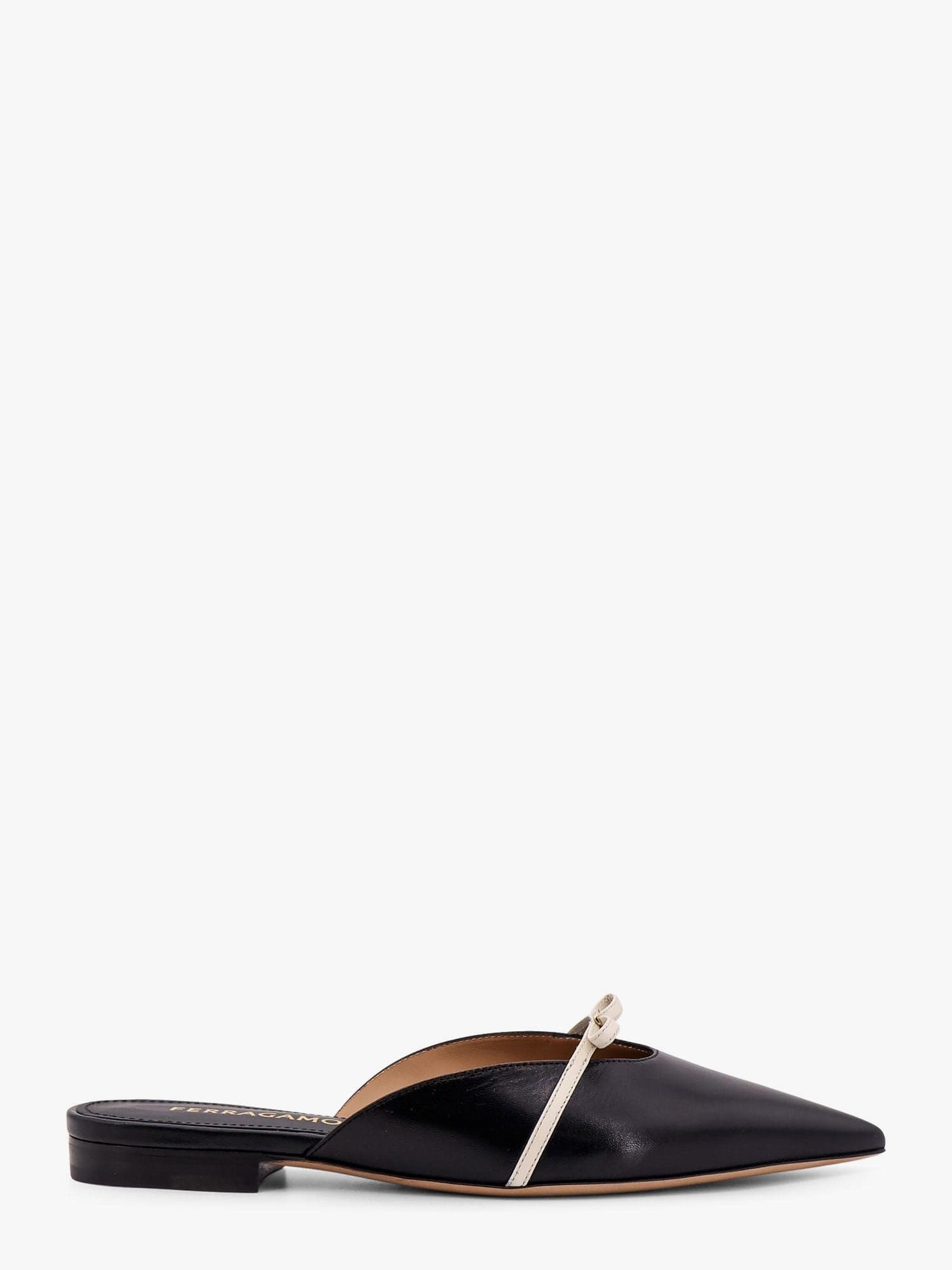FERRAGAMO GIULYE LEATHER MULE